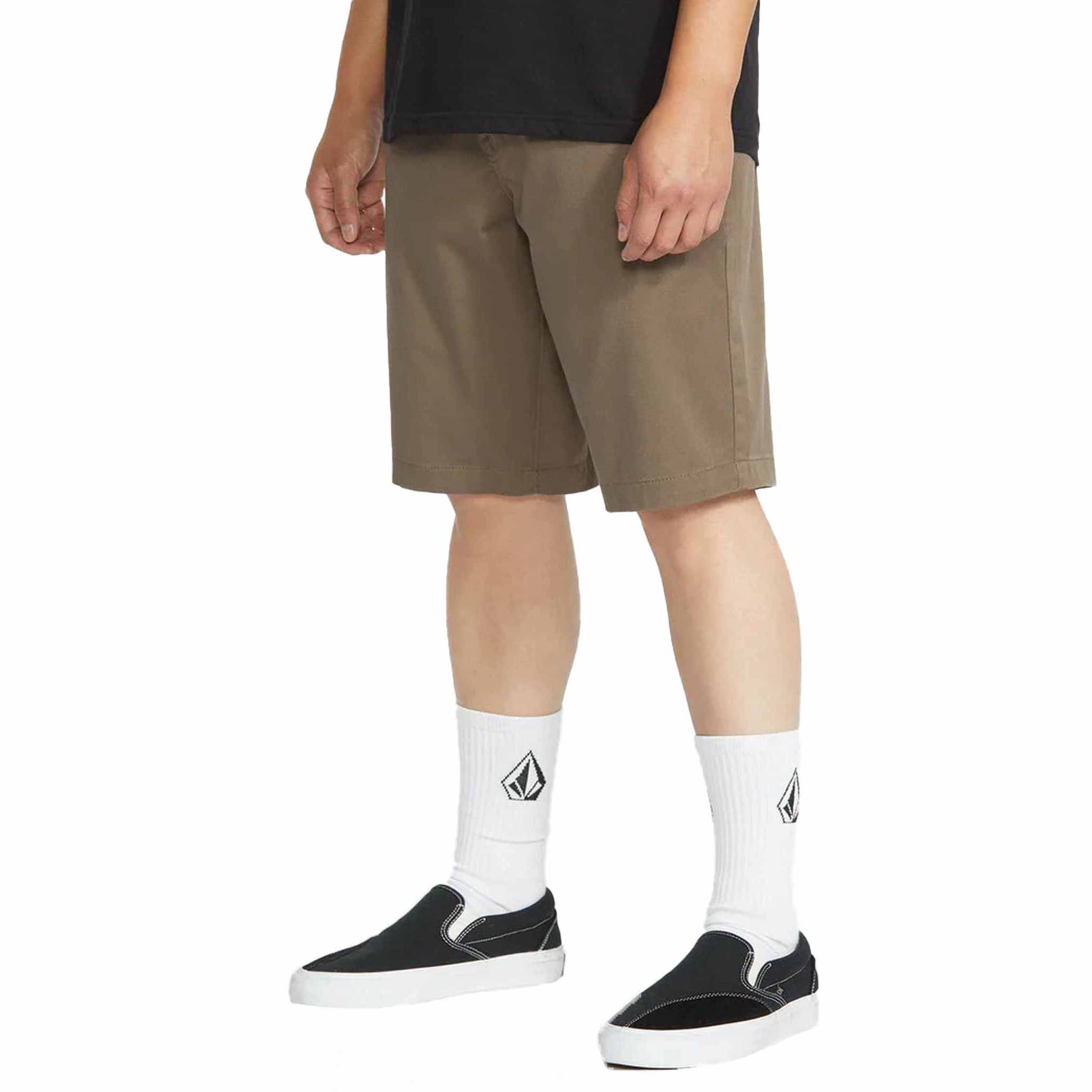 Volcom Frickin Modern Stretch Short Mushroom Shorts