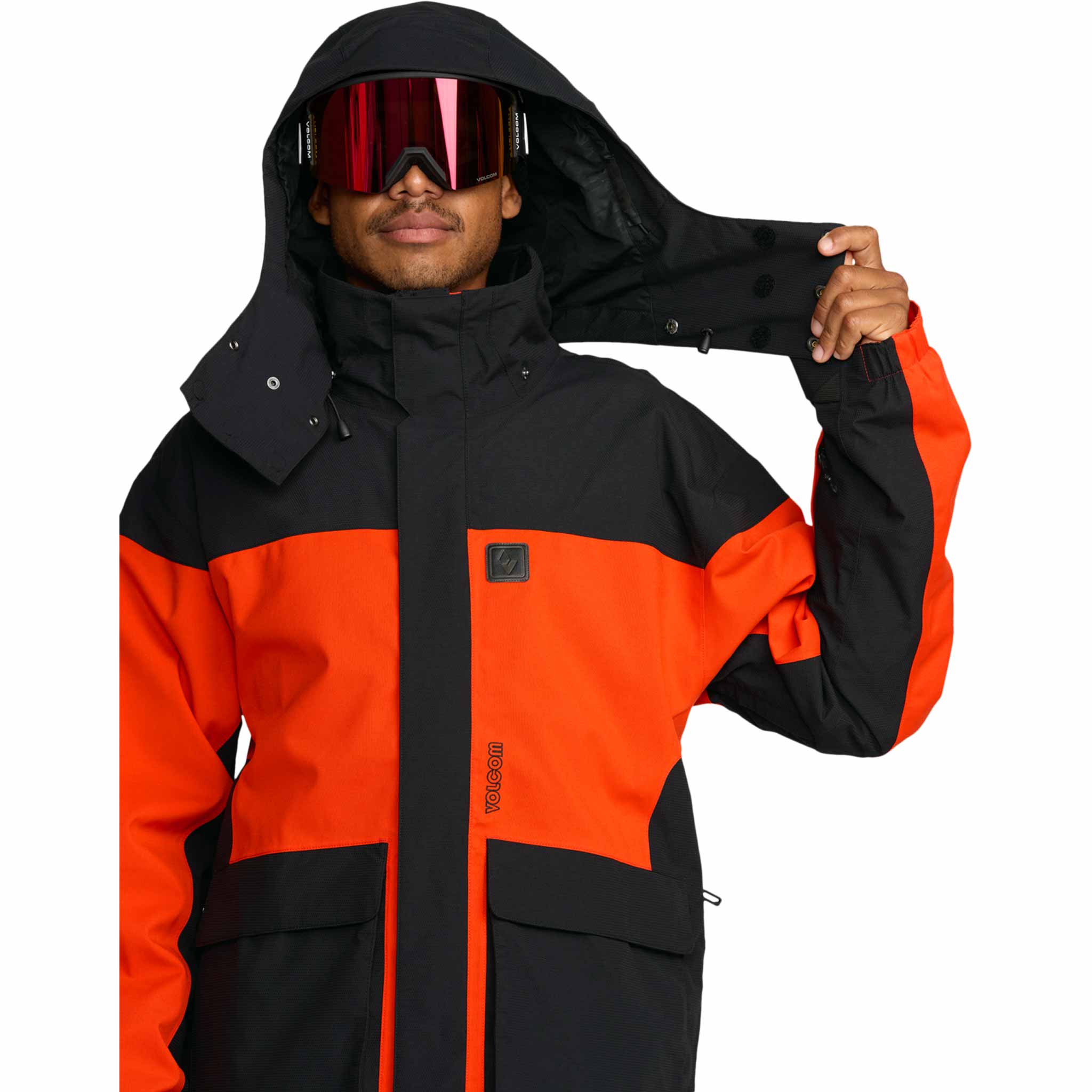 Volcom Kleveland Jacket Orange Shock 2026 Mens Snowboard Coat