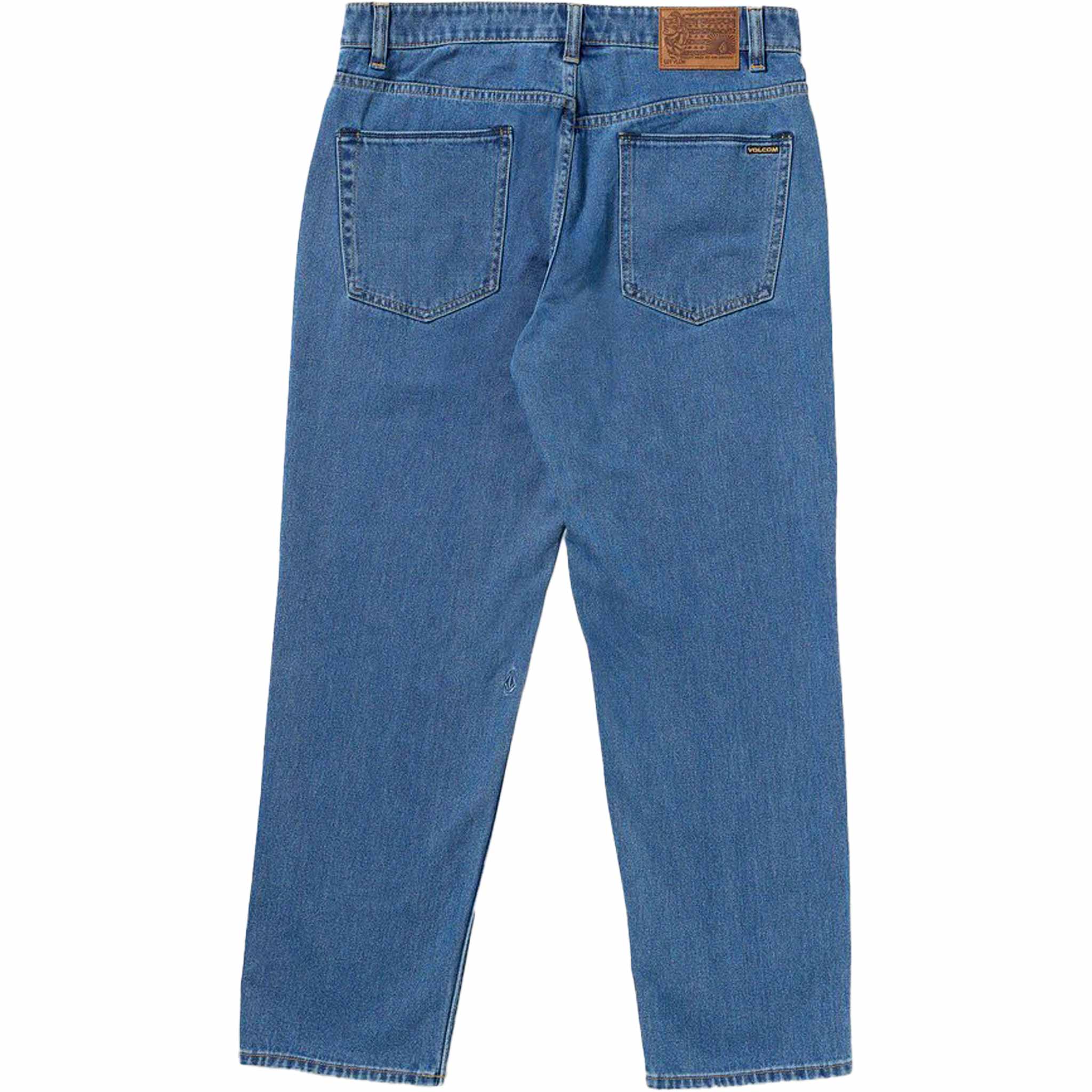 Volcom Modown Relaxed Fit Tapered Denim Standard Issue Blue Pants
