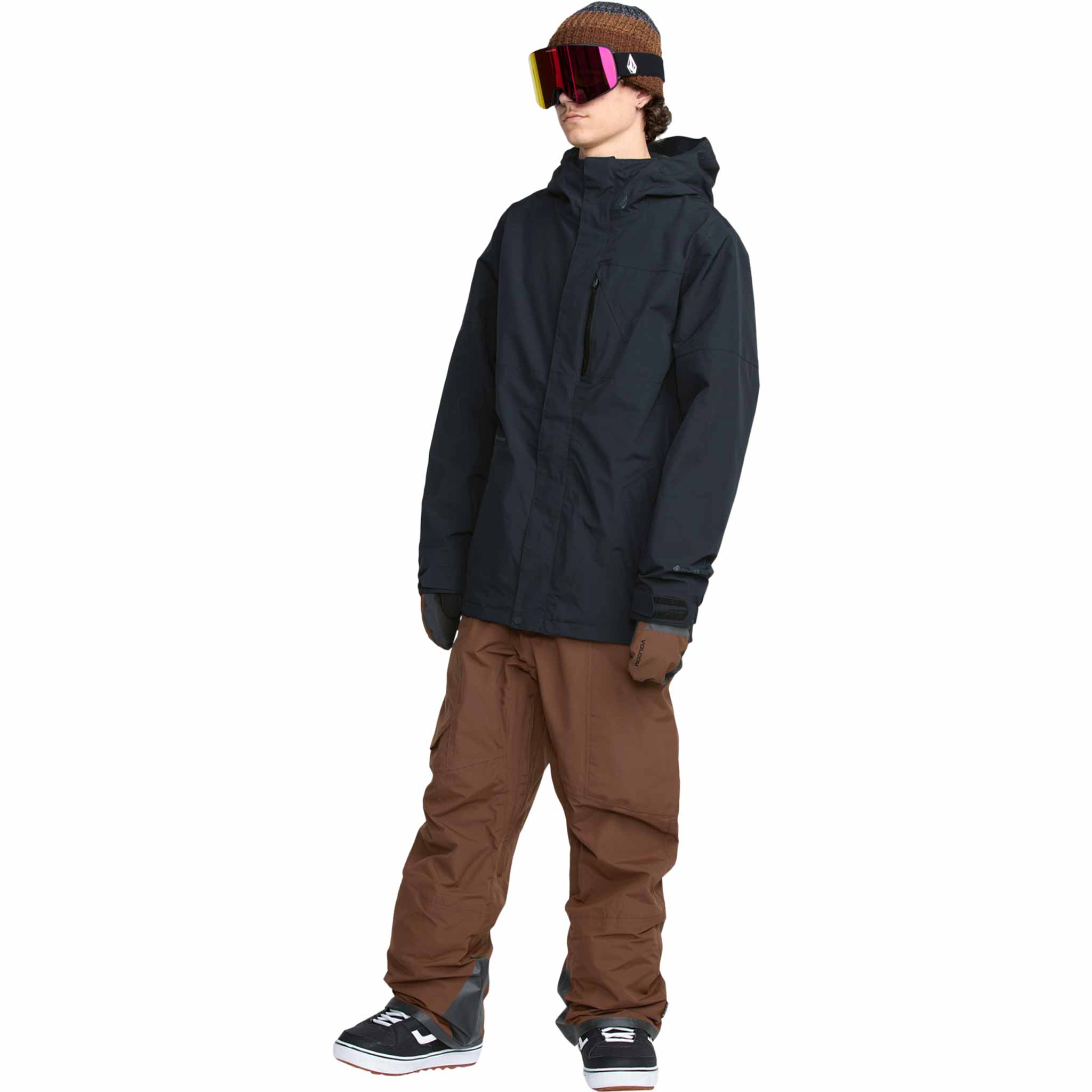 Volcom Rain Gore-Tex Bib Overall Brown 2026 Mens Snowboard Pants