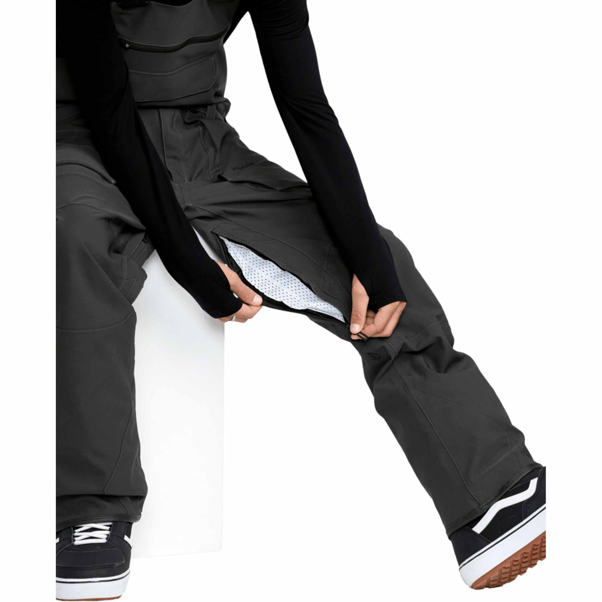 Volcom Roan Bib Overall Dark Grey 2026 Mens Snowboard Pants