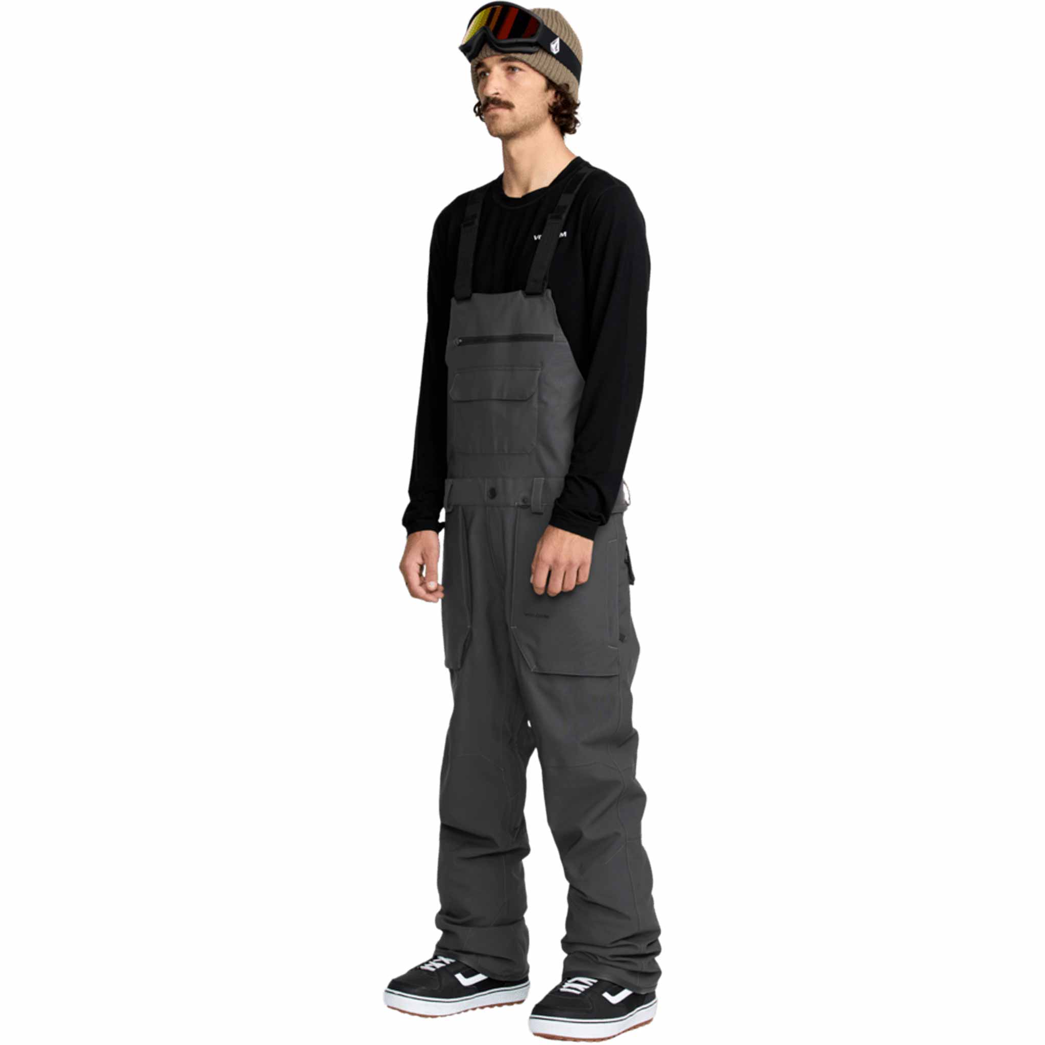 Volcom Roan Bib Overall Dark Grey 2026 Mens Snowboard Pants