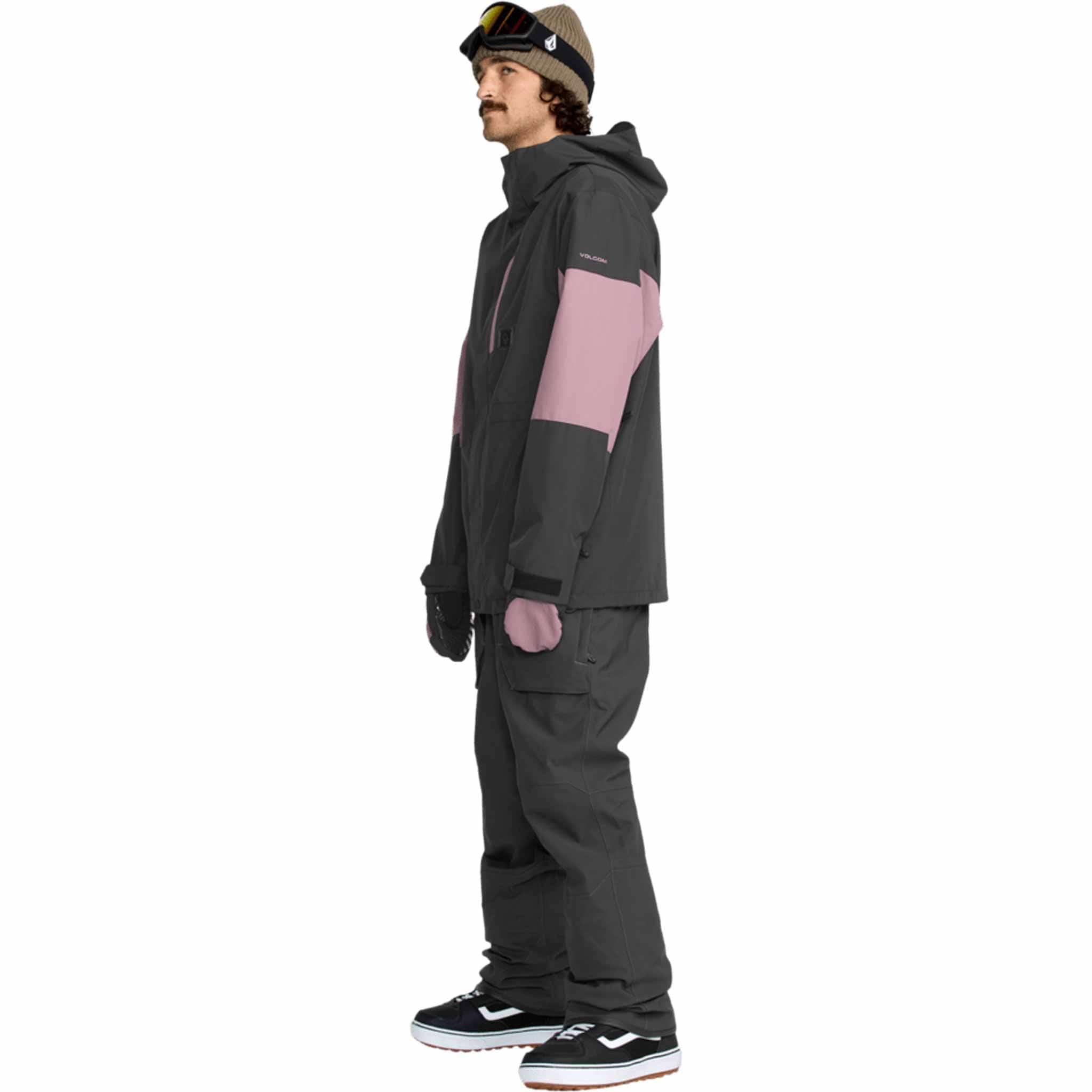 Volcom Roan Bib Overall Dark Grey 2026 Mens Snowboard Pants