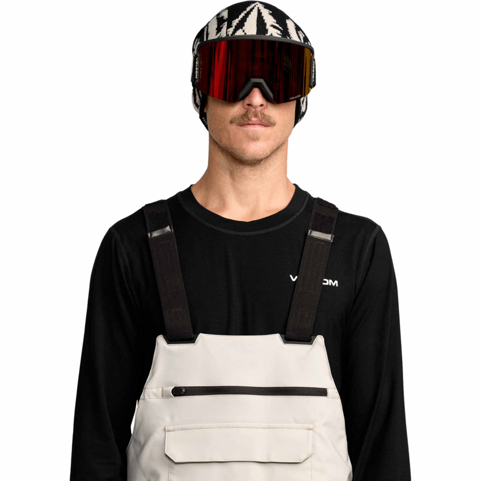 Volcom Roan Bib Overall Stone 2026 Mens Snowboard Pants