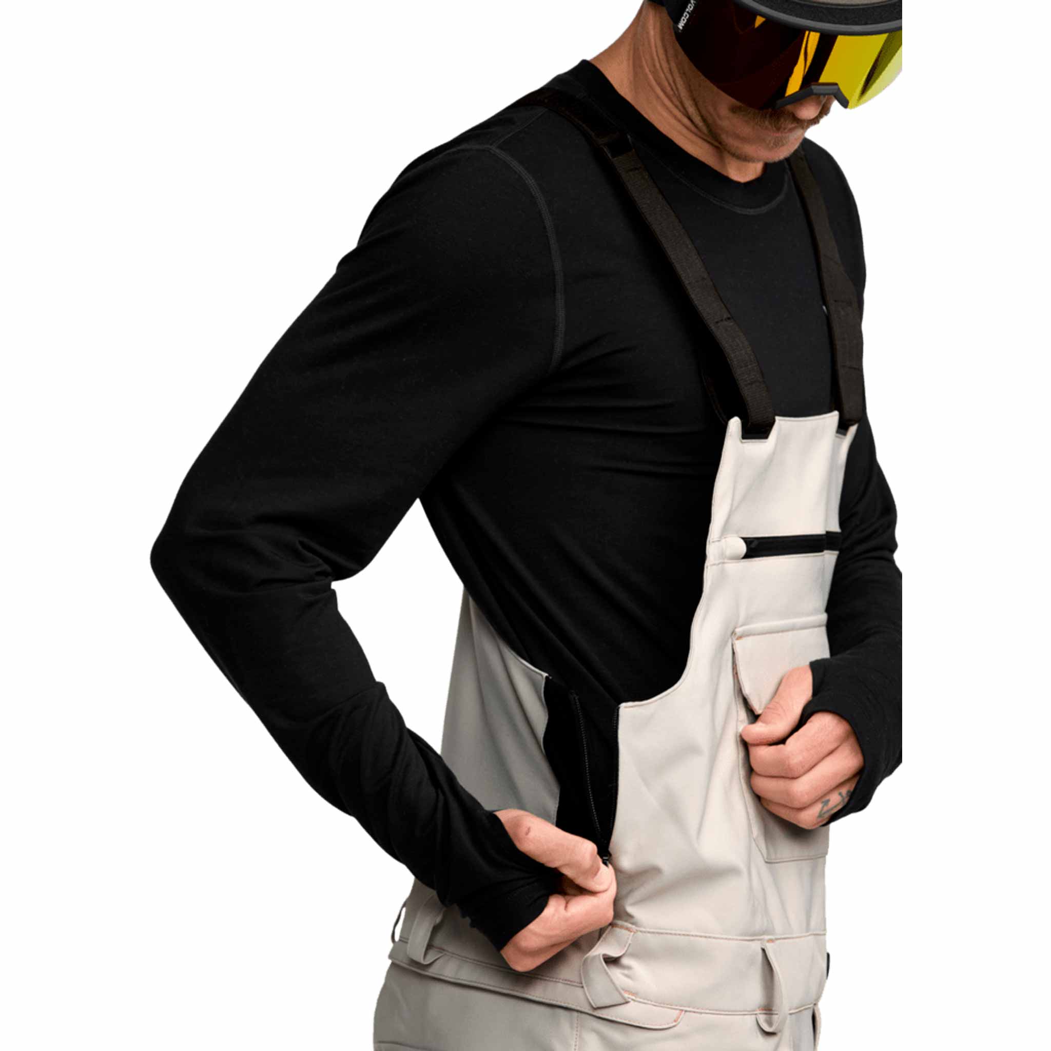 Volcom Roan Bib Overall Stone 2026 Mens Snowboard Pants