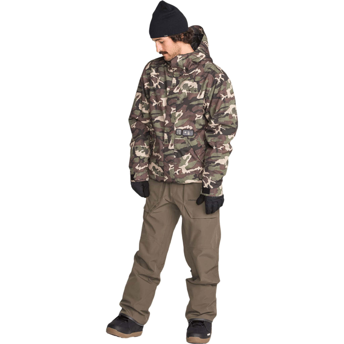 Volcom Roan Bib Overall Teak 2027 Mens Snowboard Pants