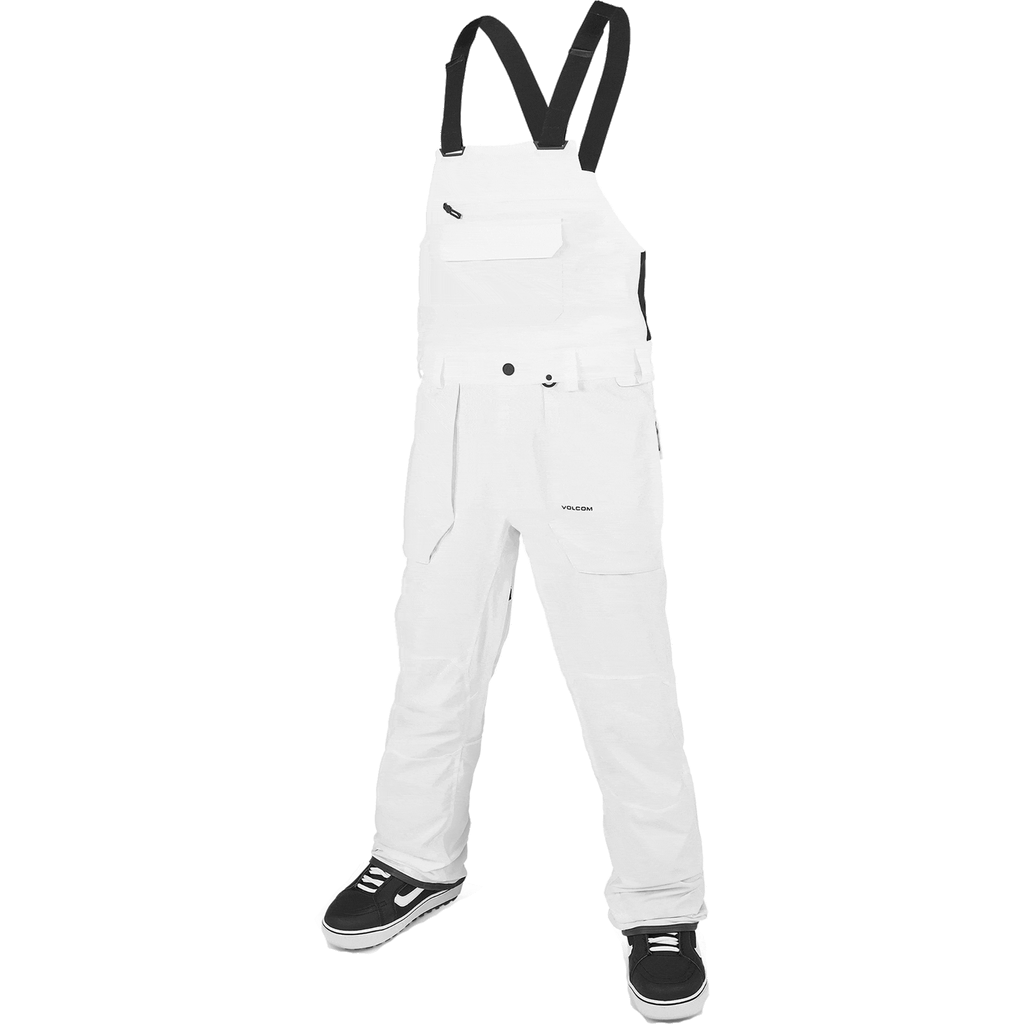 Volcom Roan Bib Pant White 2024 Mens Snowboard Pants