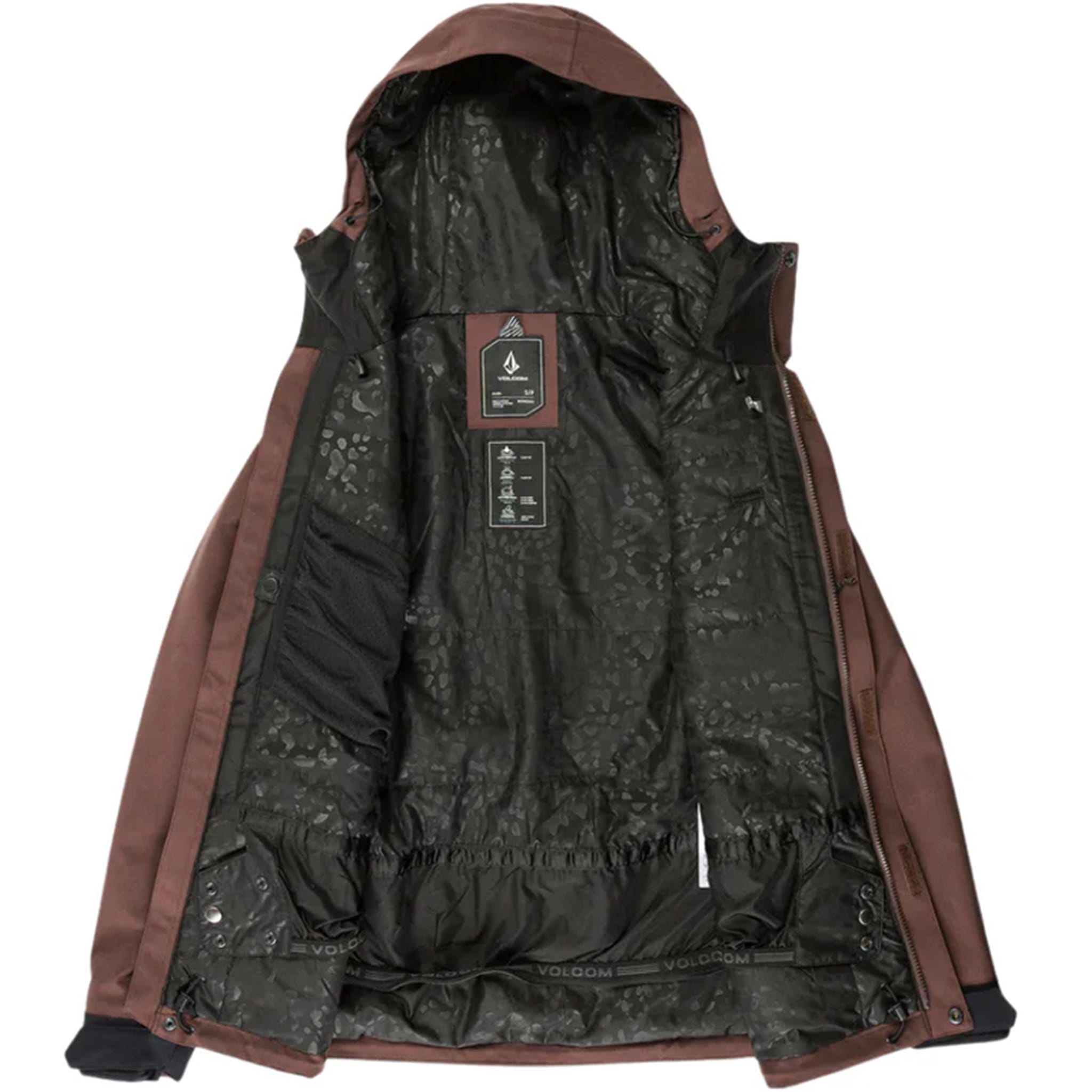 Volcom Stoney Shadow Insulated Jacked Mahogany 2025 Womens Snowboard Jackets