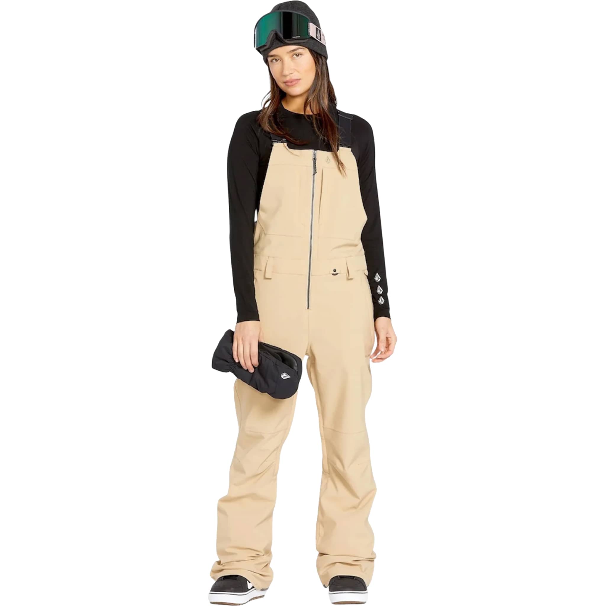 Volcom Swift Bib Overall Sand Womens Snowboard Pants