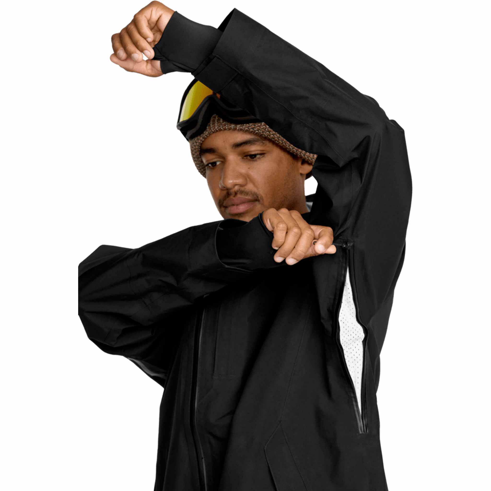 Volcom Tester 3L Gore-Tex Jacket Black 2026 Mens Snowboard Coat