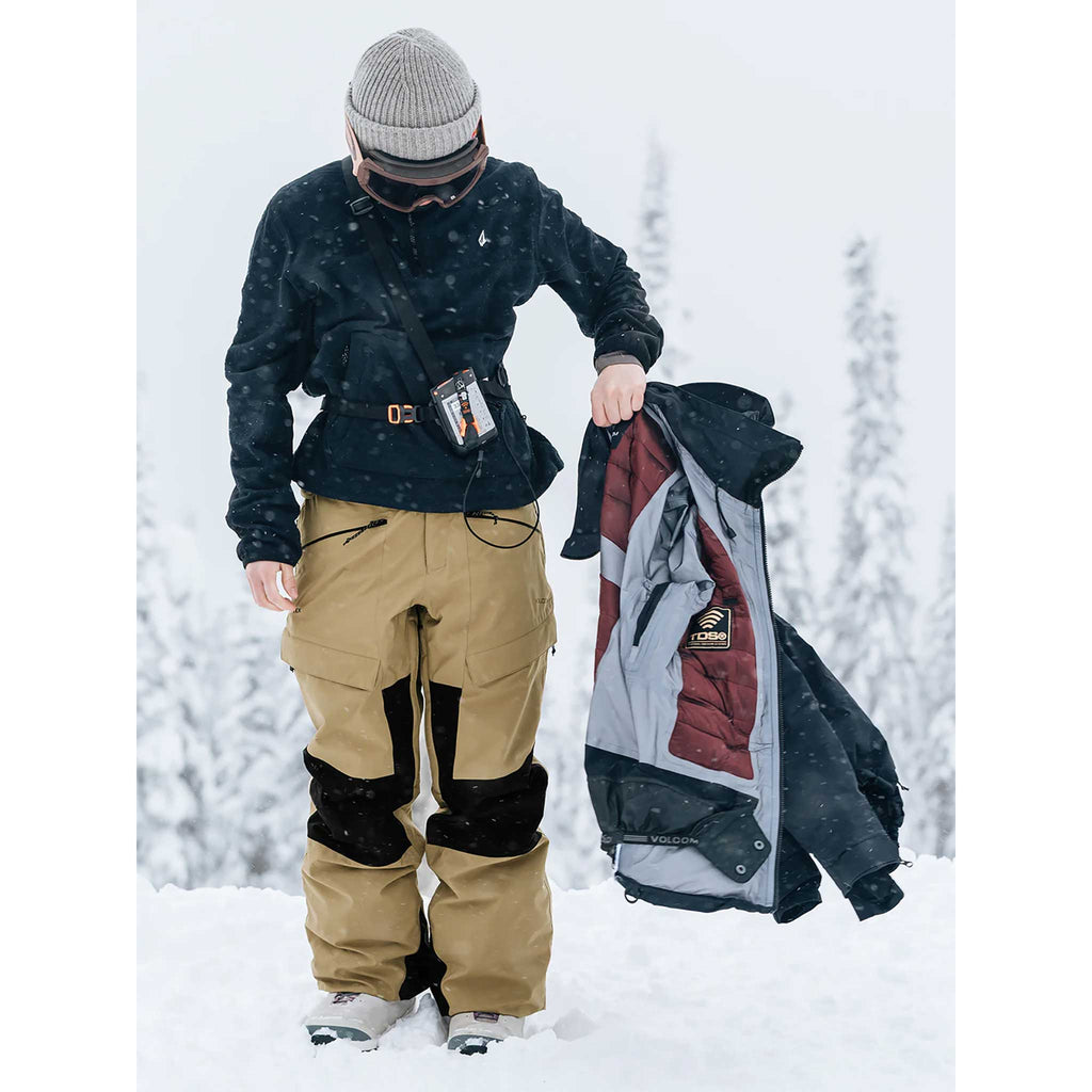 Volcom V.Co AT Gore Tex Stretch Womens Pants Dark Khaki 2024 Women's Snowboard Pants