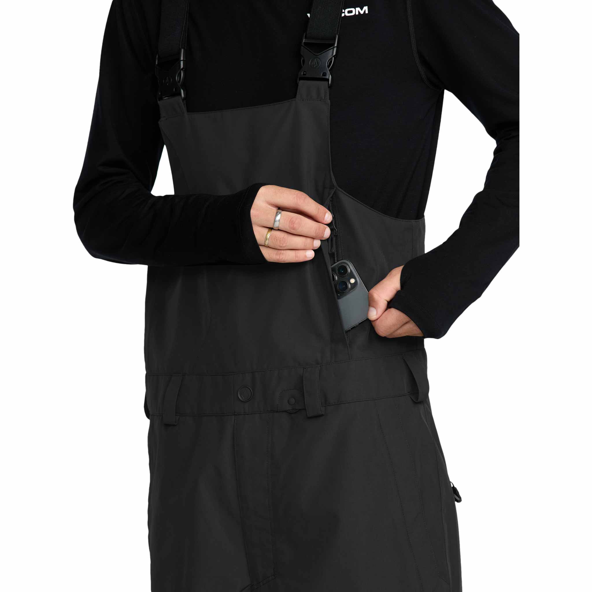 Volcom V.CO Sparta Bib Overall Black 2026 Mens Snowboard Pants