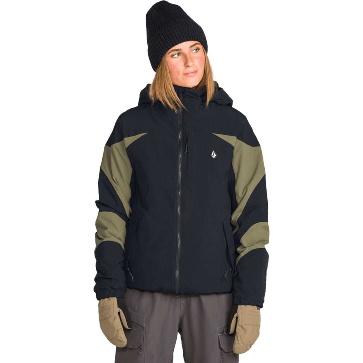 Volcom Women's Shelter 3D Stretch Jacket Black 2027 Womens Snowboard Jackets