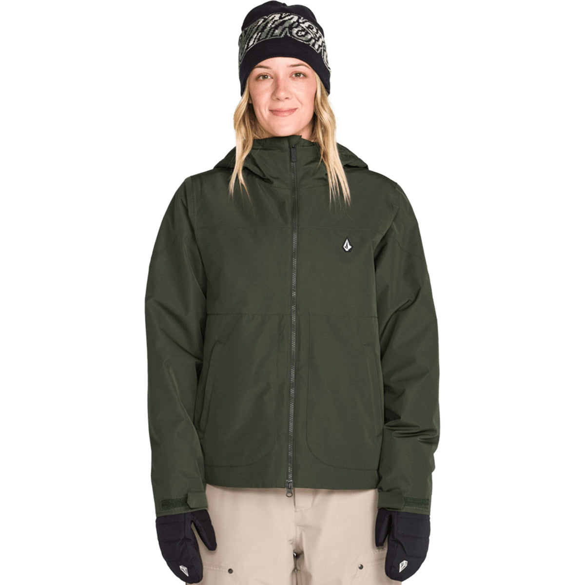 Volcom Women's Steele Insulated Jacket Dark Green 2027 Womens Snowboard Jackets