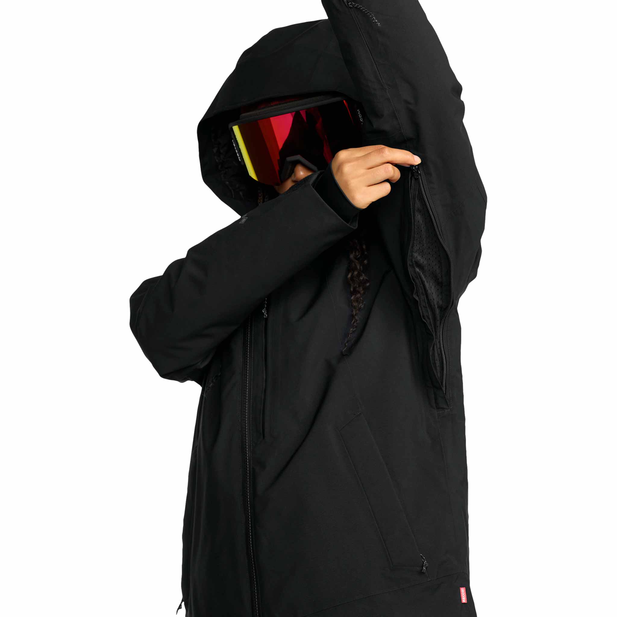 Volcom Womens 3D Stretch Gore Jacket Black 2026 Womens Snowboard Jacket