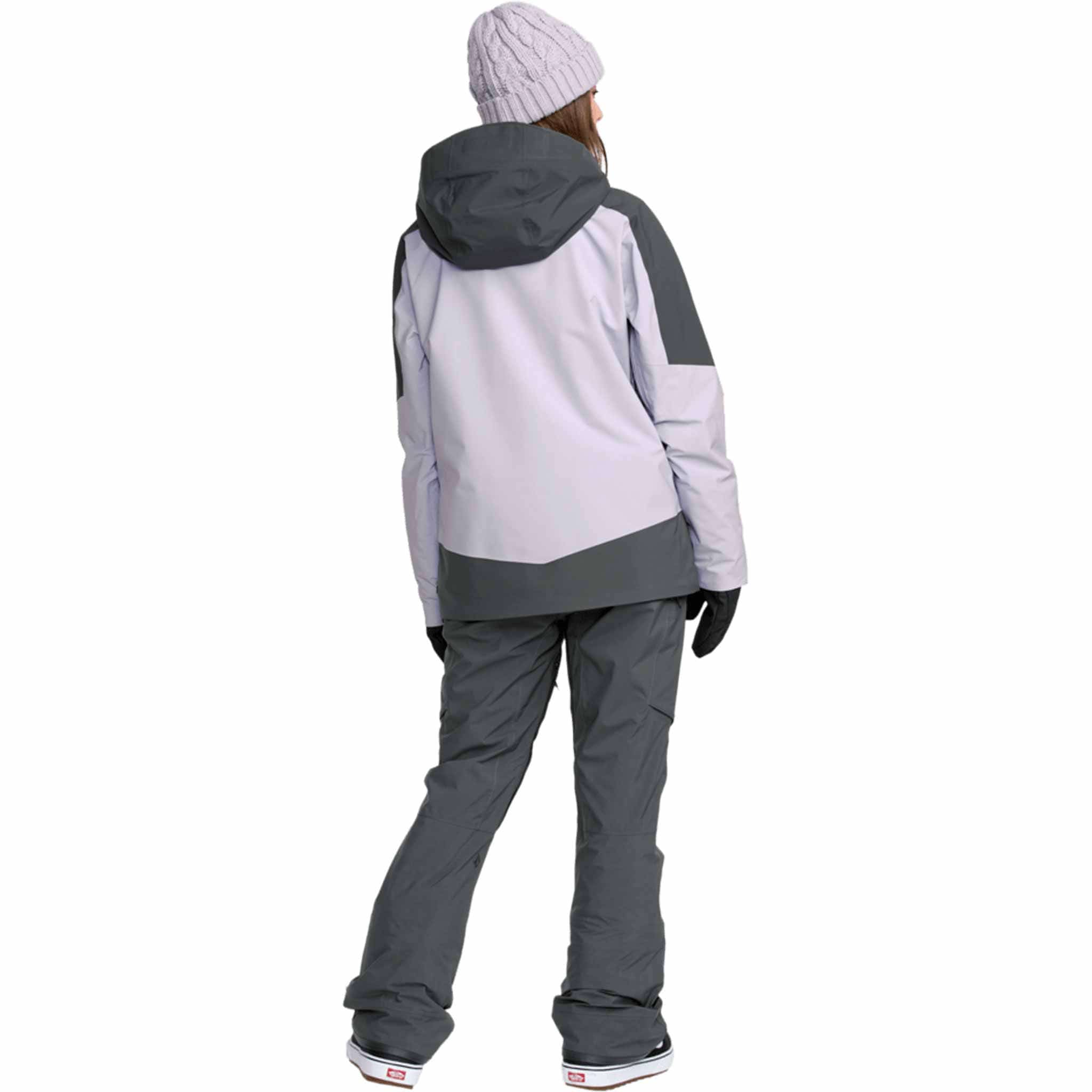 Volcom Womens Ash Stretch Gore Bib Overall Dark Grey 2026 Womens Snowboard Pants