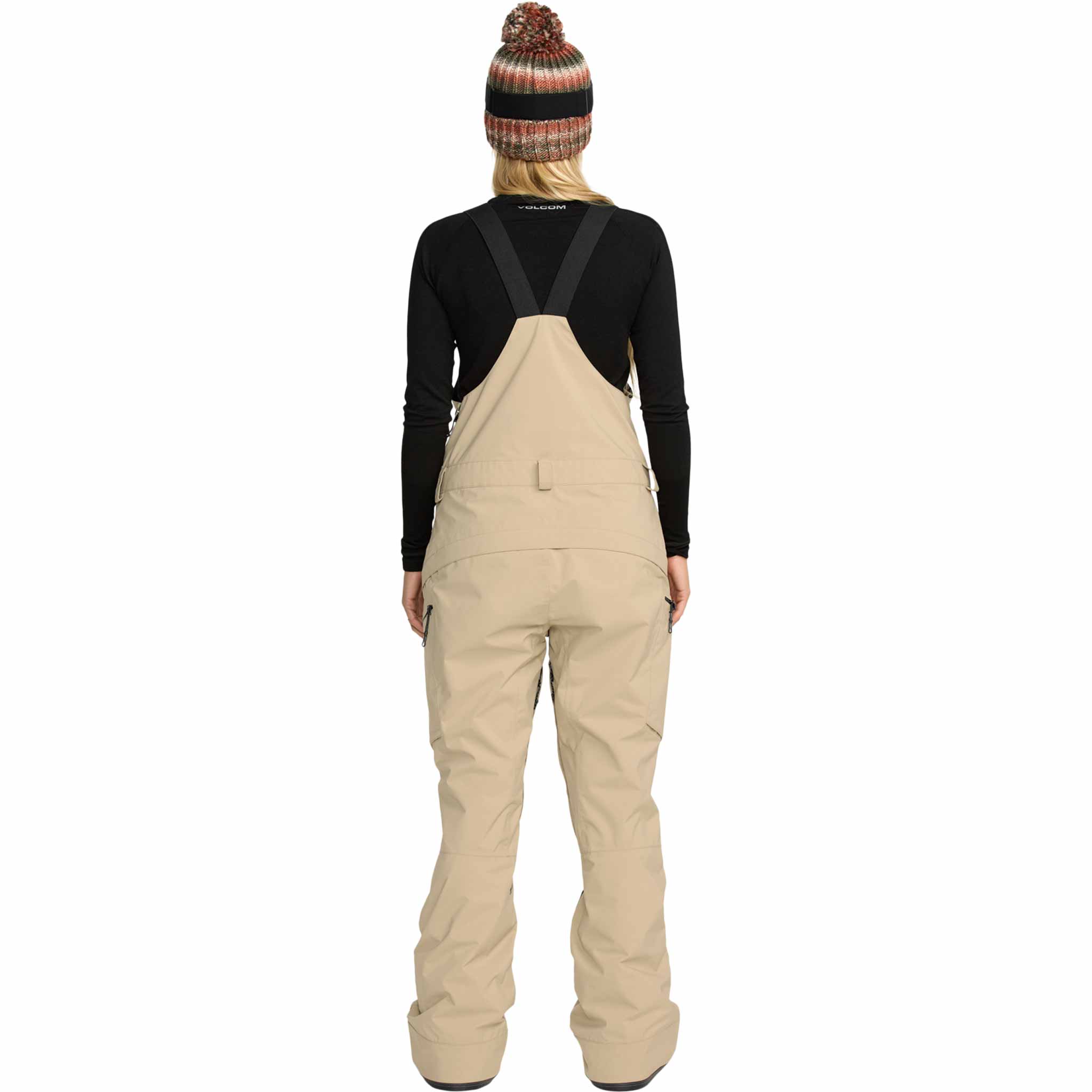 Volcom Womens Ash Stretch Gore Bib Overall Oatmeal 2026 Womens Snowboard Pants