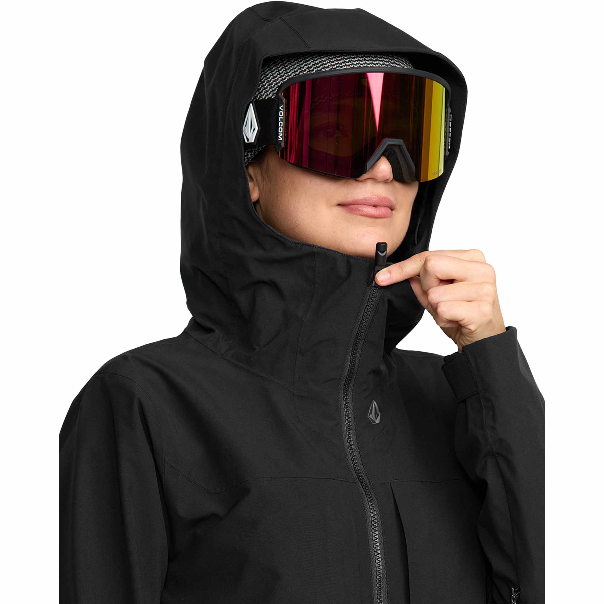 Volcom Womens Cloudbreaker Stretch 30K Jacket Black 2026 Womens Snowboard Jacket