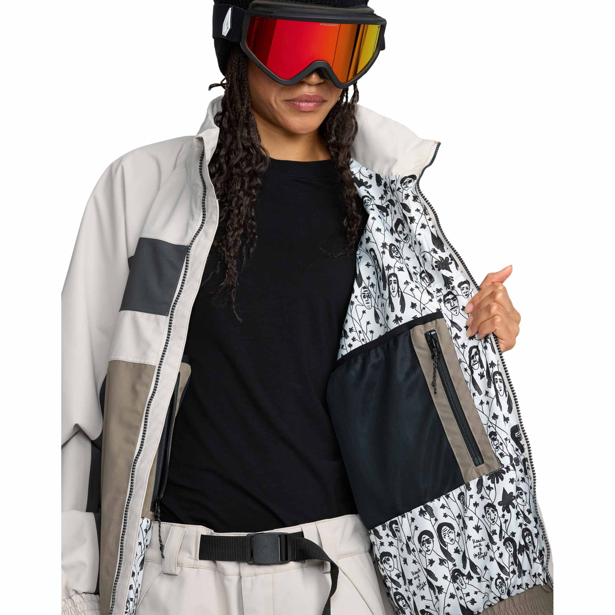 Volcom Womens DLM Jacket Stone 2026 Womens Snowboard Jacket