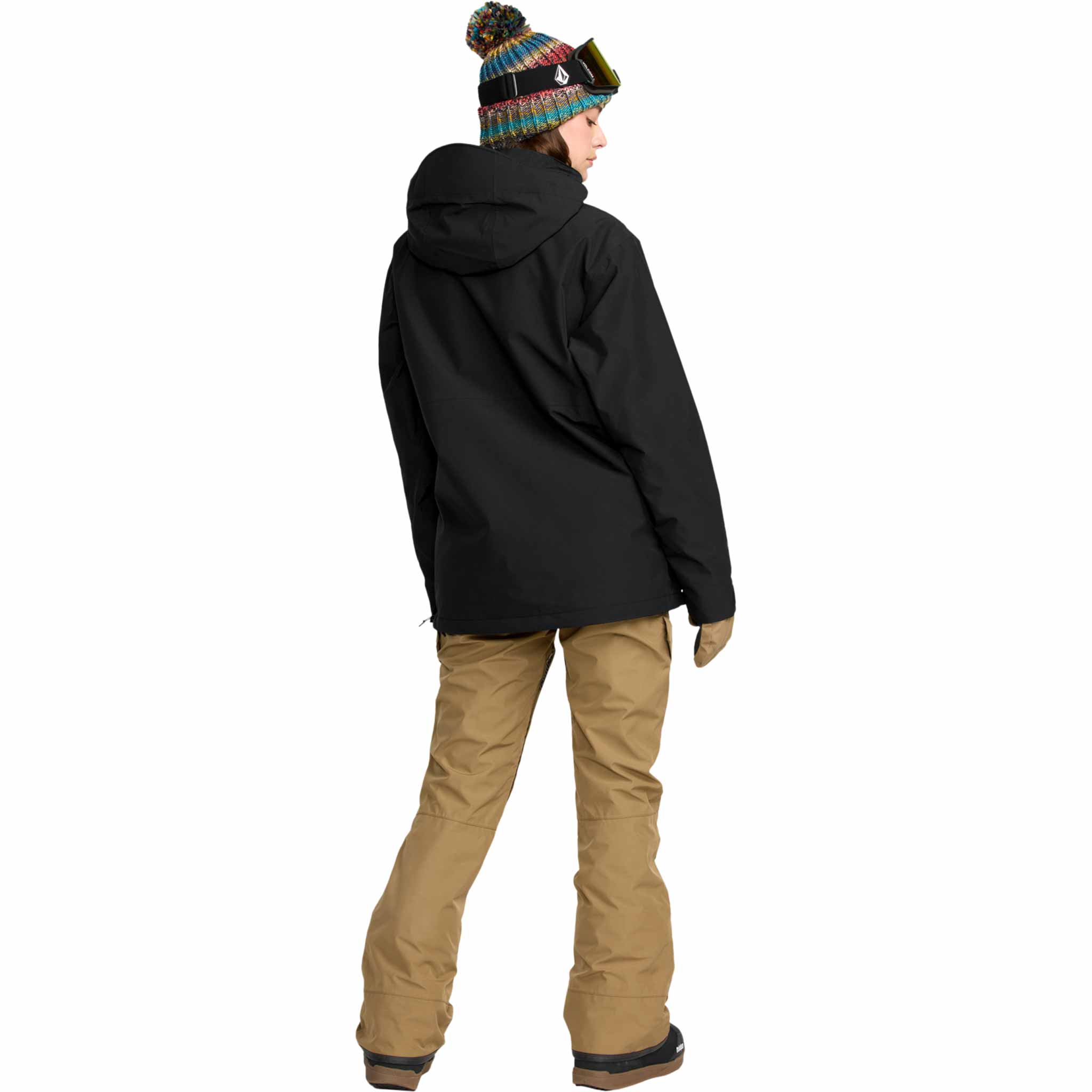 Volcom Womens Fern Insulated Gore Pullover Black 2026 Womens Snowboard Jacket