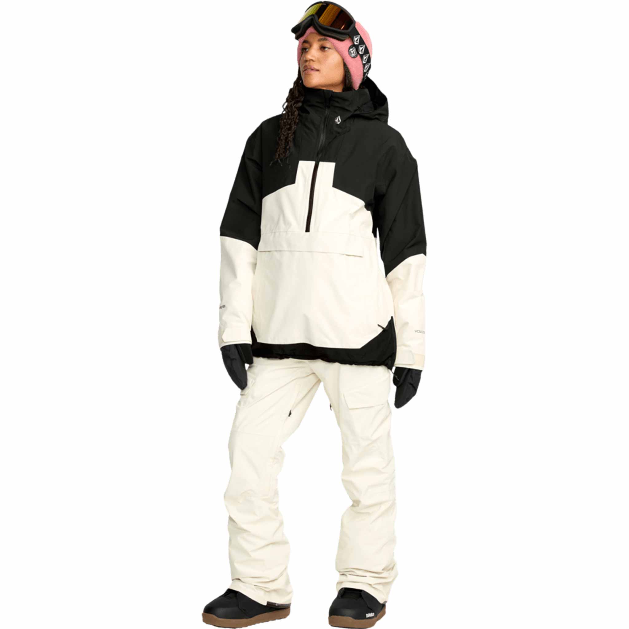 Volcom Womens Fern Insulated Gore Pullover Bone 2026 Womens Snowboard Jacket