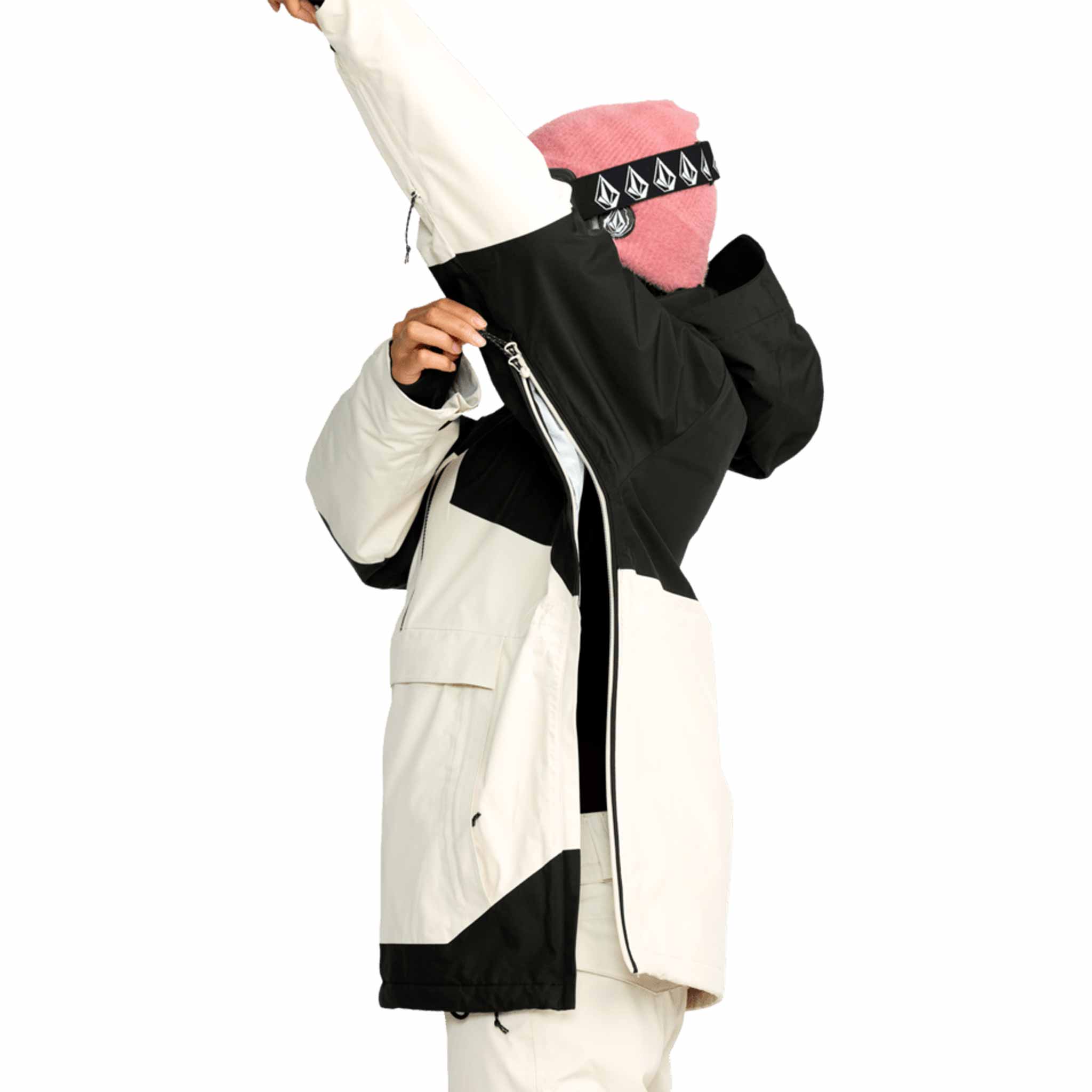 Volcom Womens Fern Insulated Gore Pullover Bone 2026 Womens Snowboard Jacket