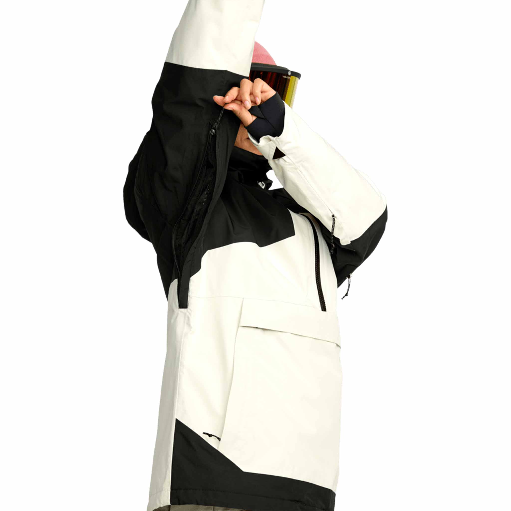 Volcom Womens Fern Insulated Gore Pullover Bone 2026 Womens Snowboard Jacket