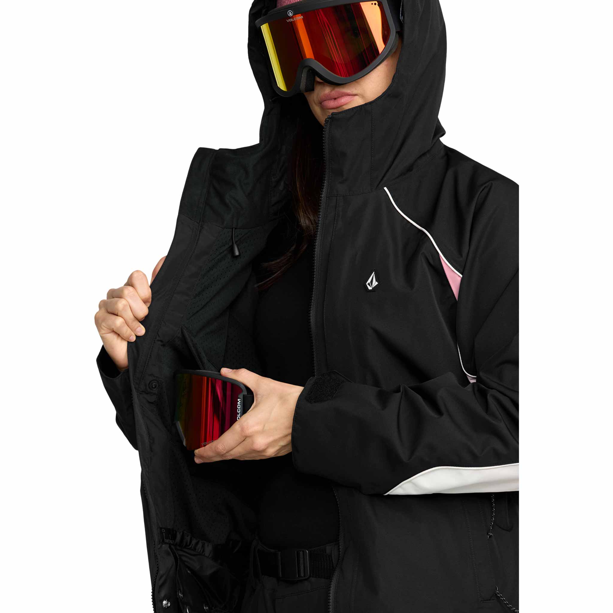 Volcom Womens Stone Smokeshow 20K Jacket Black 2026 Womens Snowboard Jacket