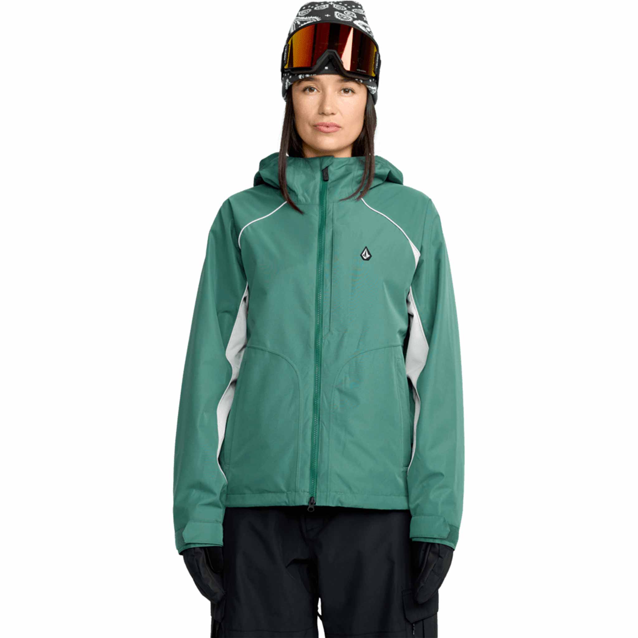 Volcom Womens Stone Smokeshow 20K Jacket Spruce Green 2026 Womens Snowboard Jacket