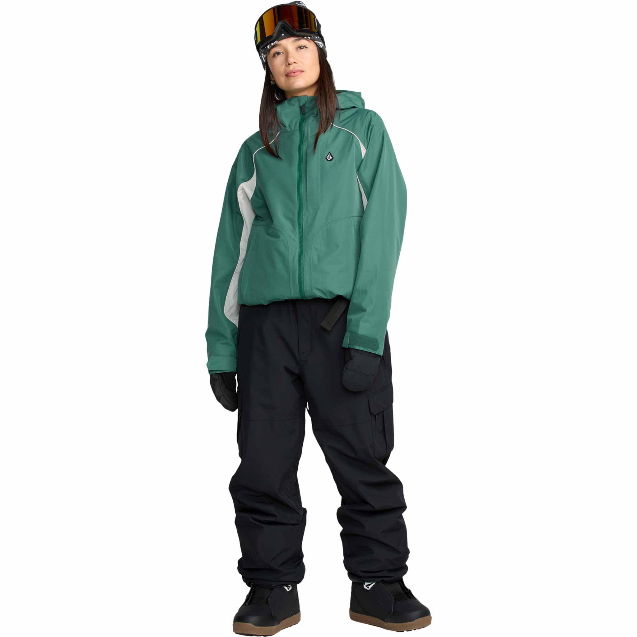 Volcom Womens Stone Smokeshow 20K Jacket Spruce Green 2026 Womens Snowboard Jacket