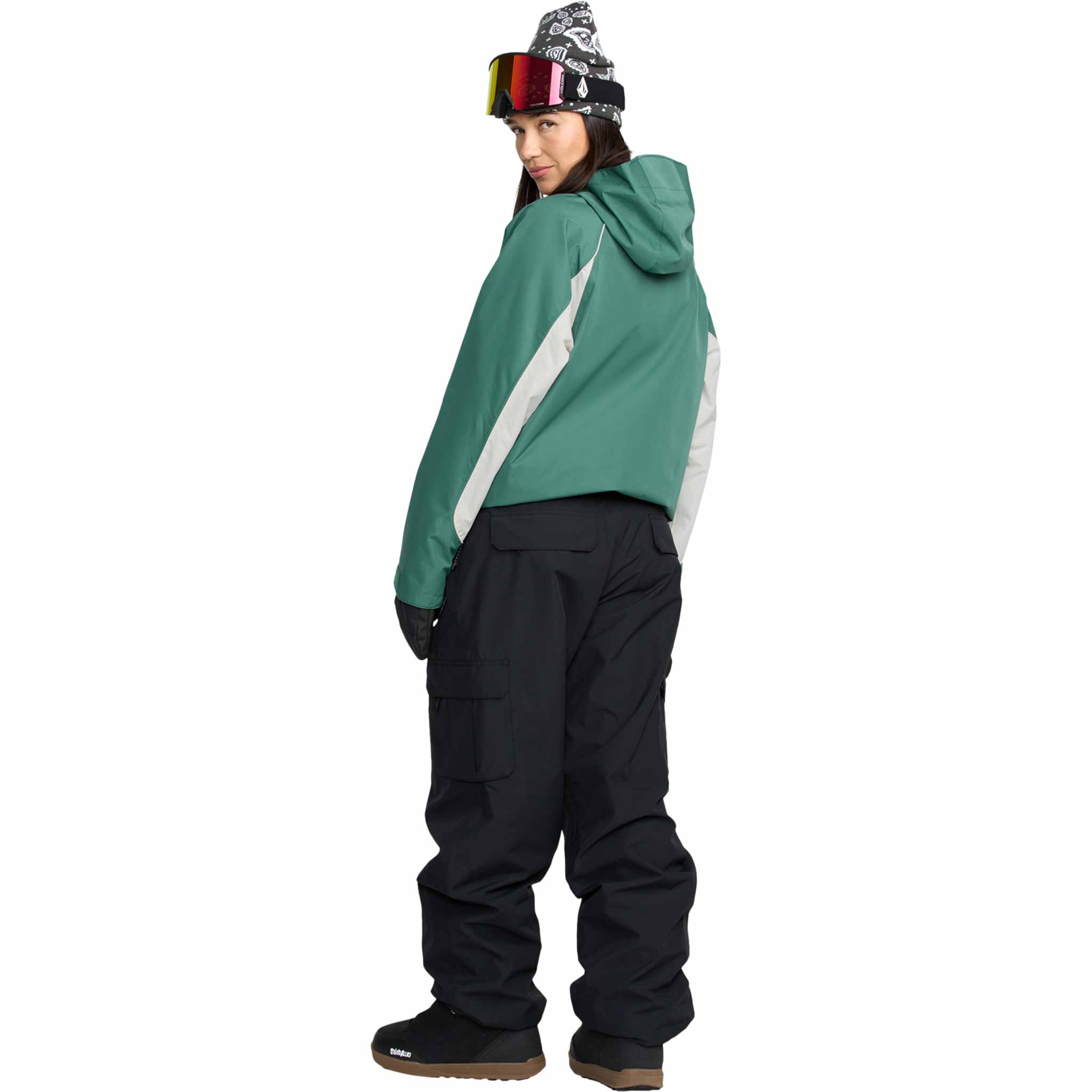 Volcom Womens Stone Smokeshow 20K Jacket Spruce Green 2026 Womens Snowboard Jacket