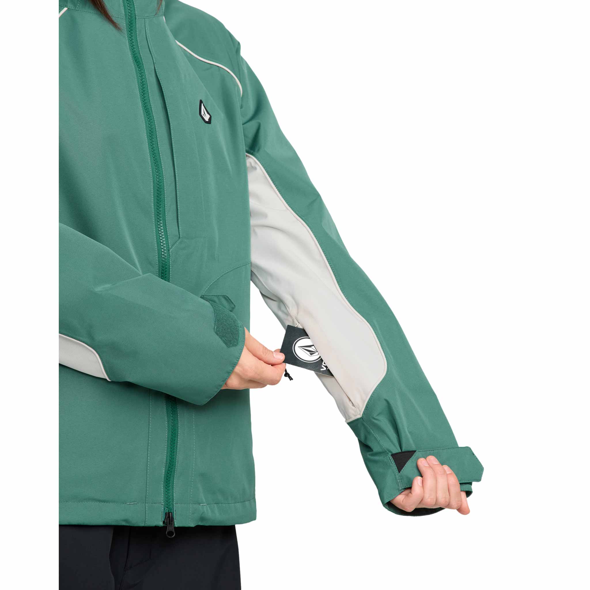 Volcom Womens Stone Smokeshow 20K Jacket Spruce Green 2026 Womens Snowboard Jacket