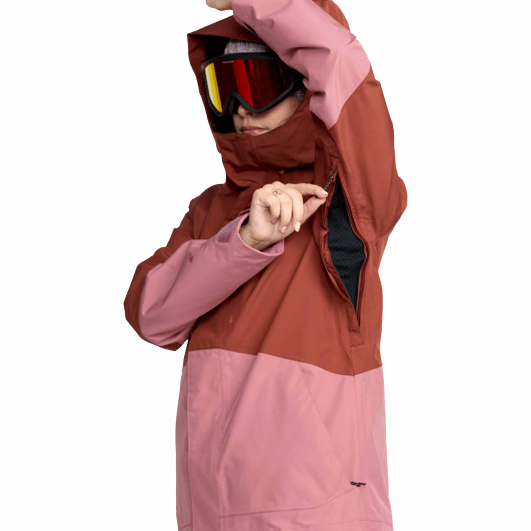 Volcom Womens VCo Eras Insulated Gore Jacket Henna 2026 Womens Snowboard Jacket