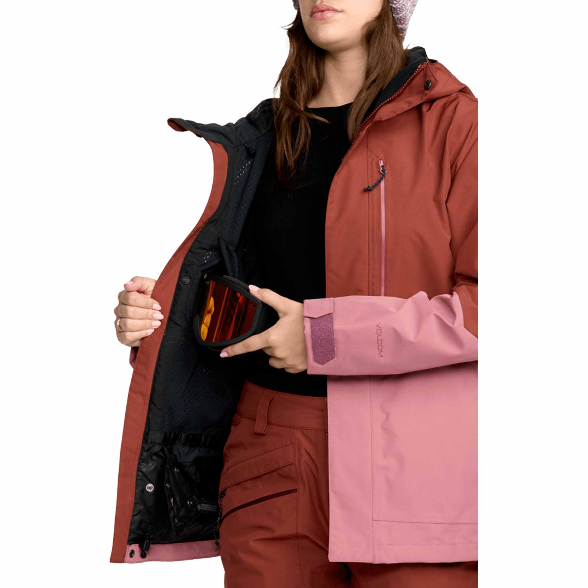 Volcom Womens VCo Eras Insulated Gore Jacket Henna 2026 Womens Snowboard Jacket