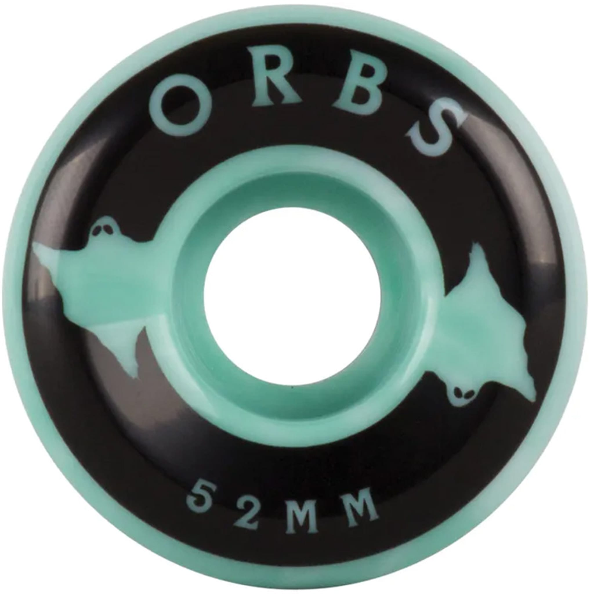 Welcome Orbs Specters Swirls Teal White 99a 52mm Skateboard Wheels