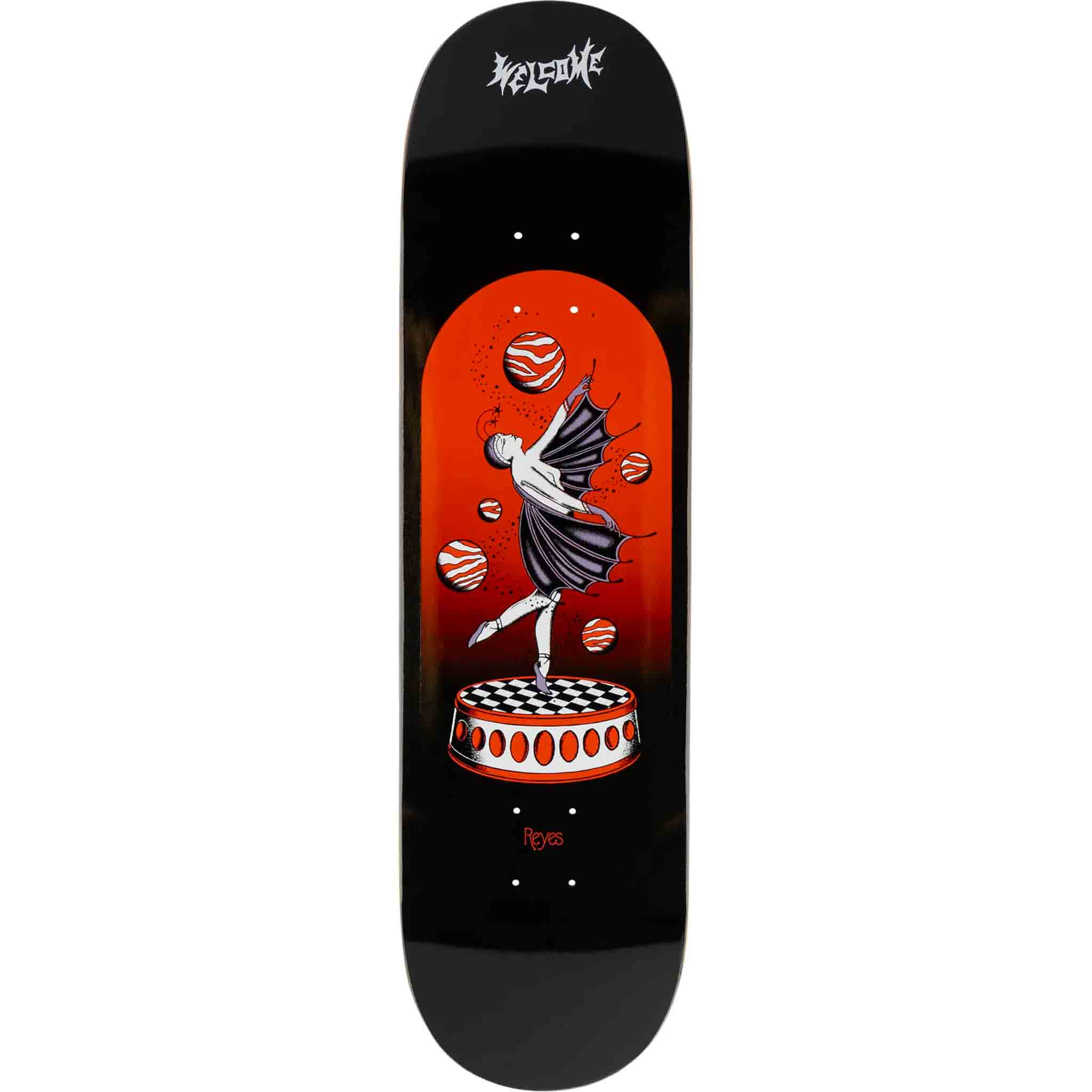 Welcome Reyes Dancer Black 8.5" Skateboard Deck Skateboard