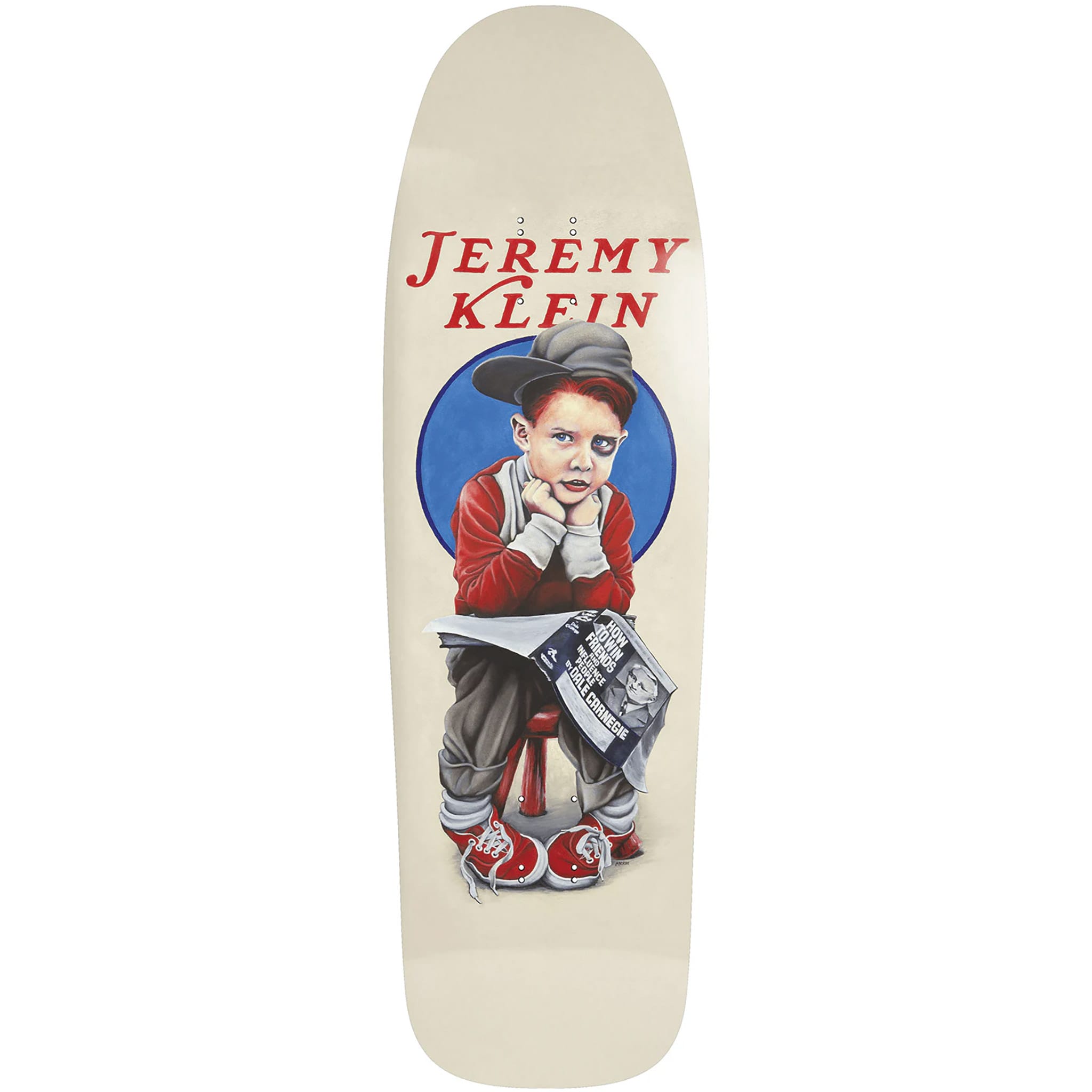 World Industries Jeremy Klein Black Eyed Kid EX7 Slick Skateboard Deck 9.4" Skateboard