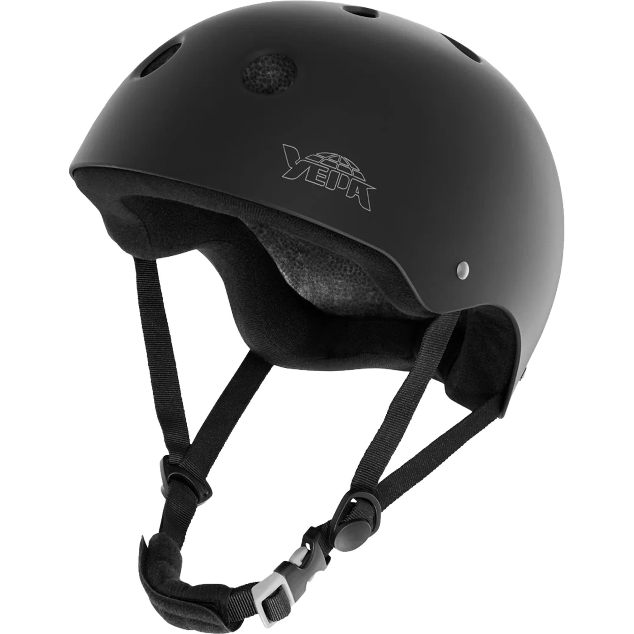YEPA T-Shell Certified Skate Helmet Matte Black Skateboard Helmet
