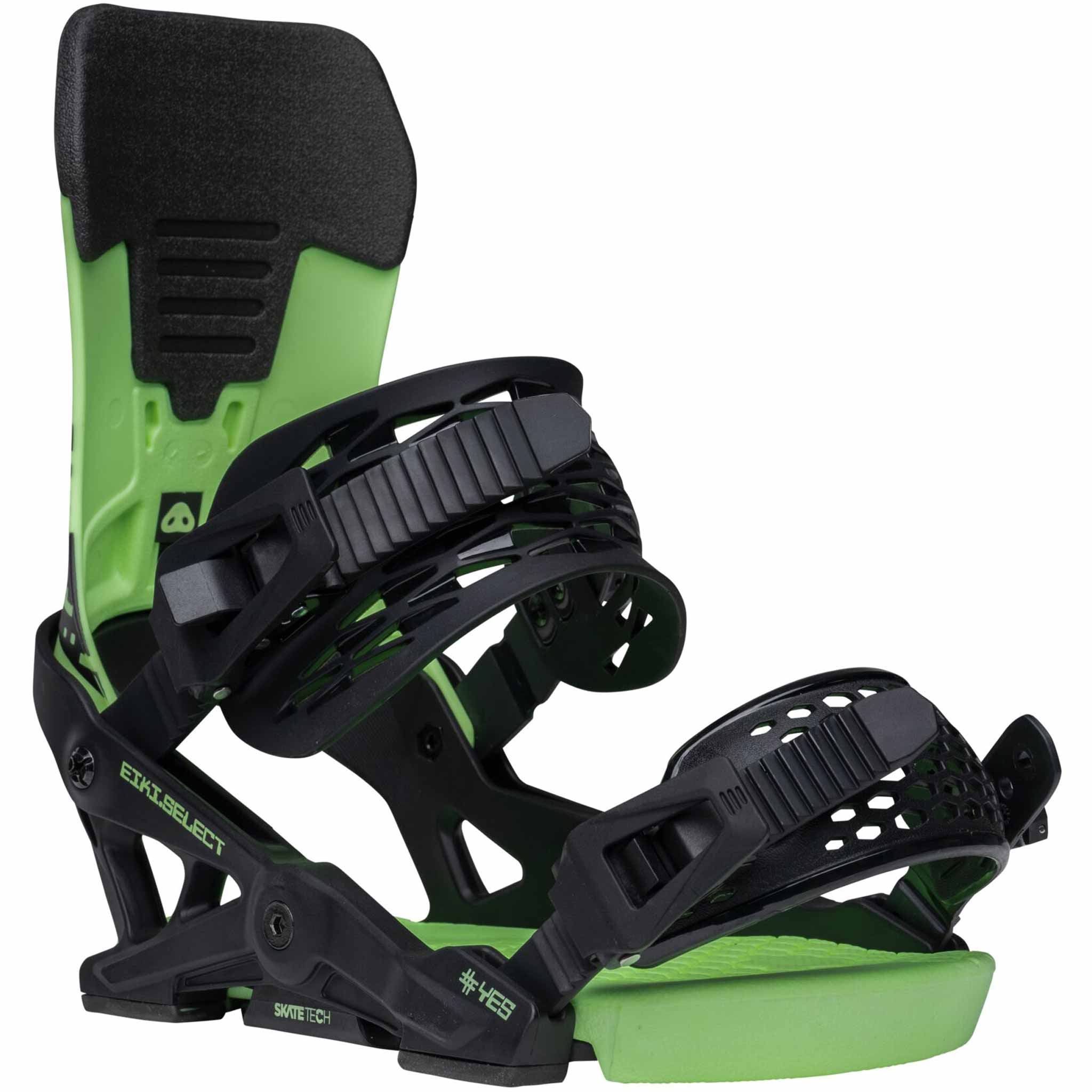 Yes Select Eiki Snowboard Binding 2026 Eiki Green Glow Mens Bindings