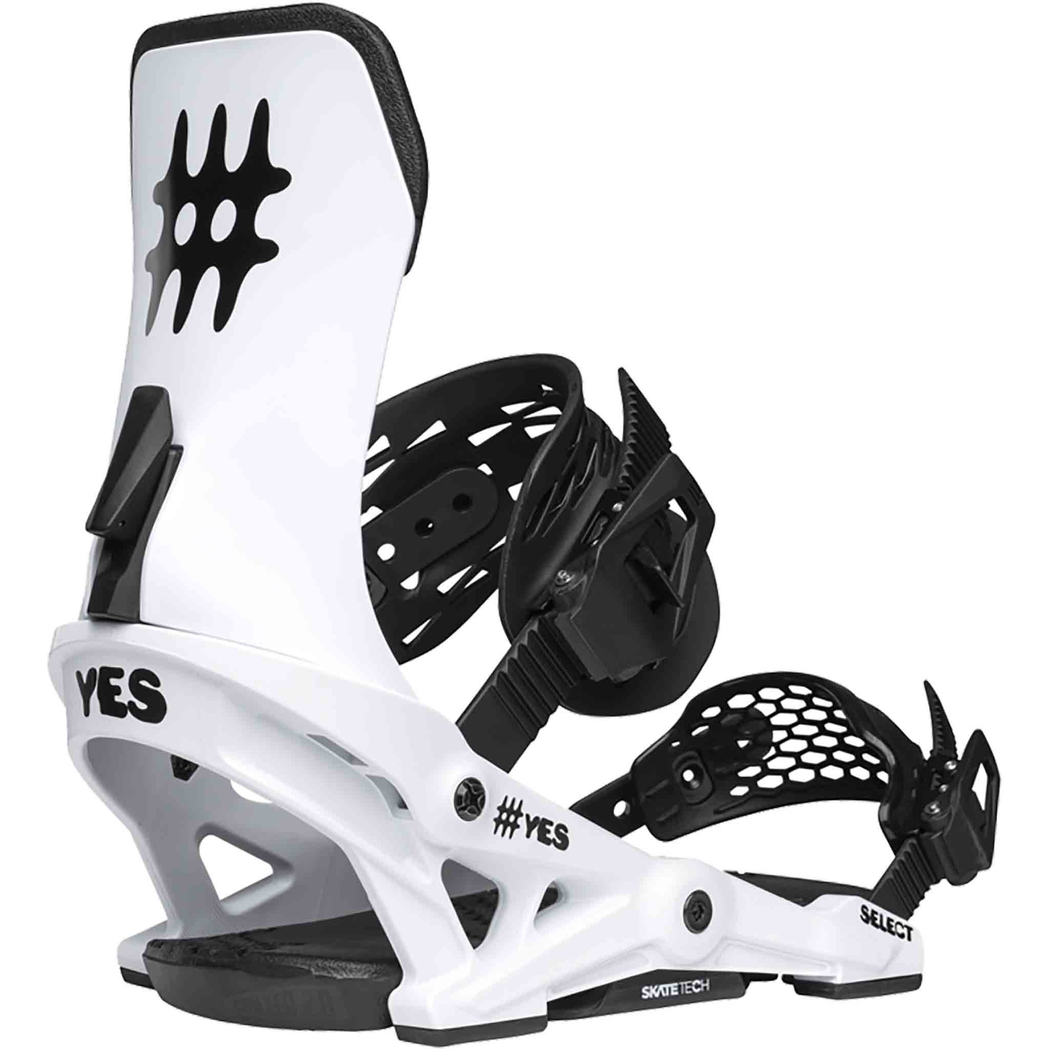Yes Select Snowboard Binding 2026 Its White Mens Bindings