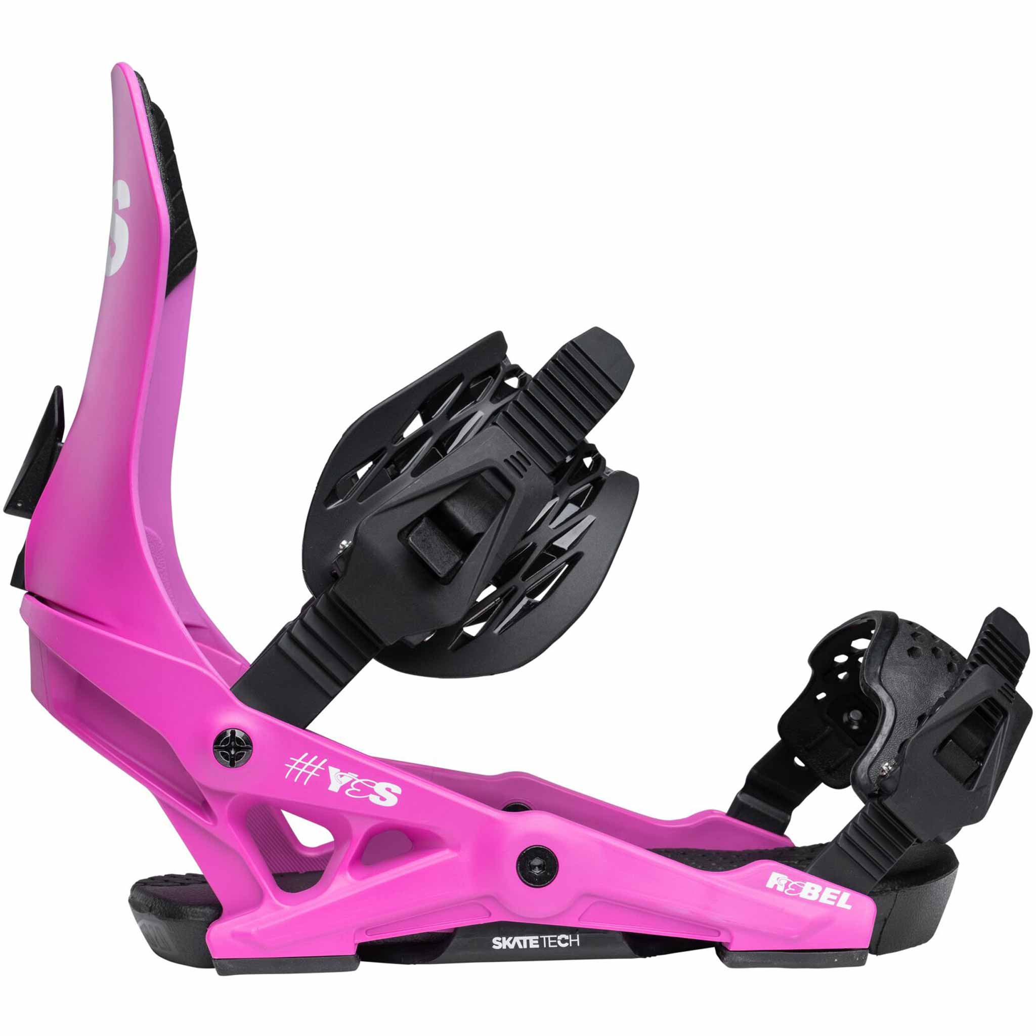 Yes Womens Rebel Snowboard Binding 2026 Party Pink Women's Bindings