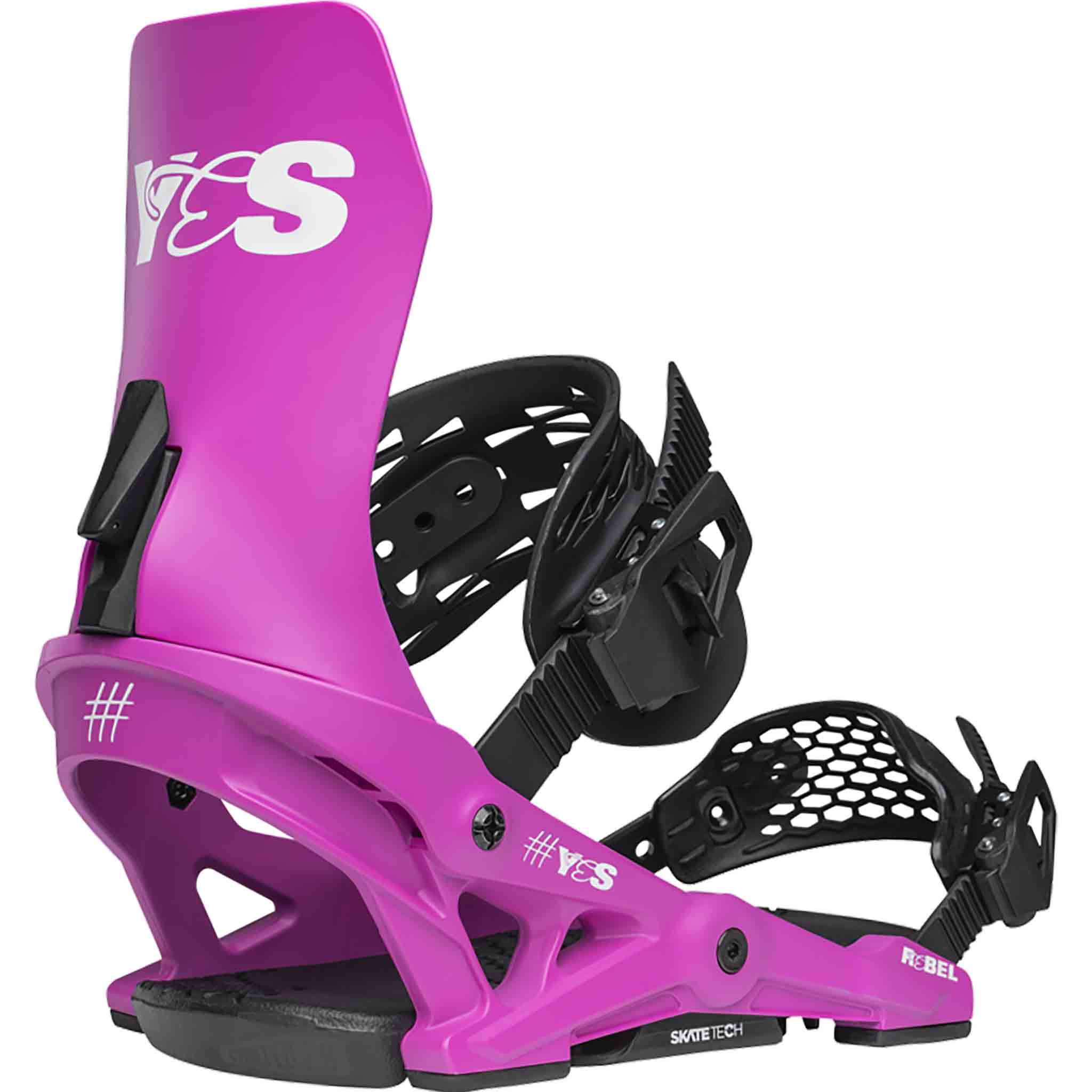 Yes Womens Rebel Snowboard Binding 2026 Party Pink Women's Bindings