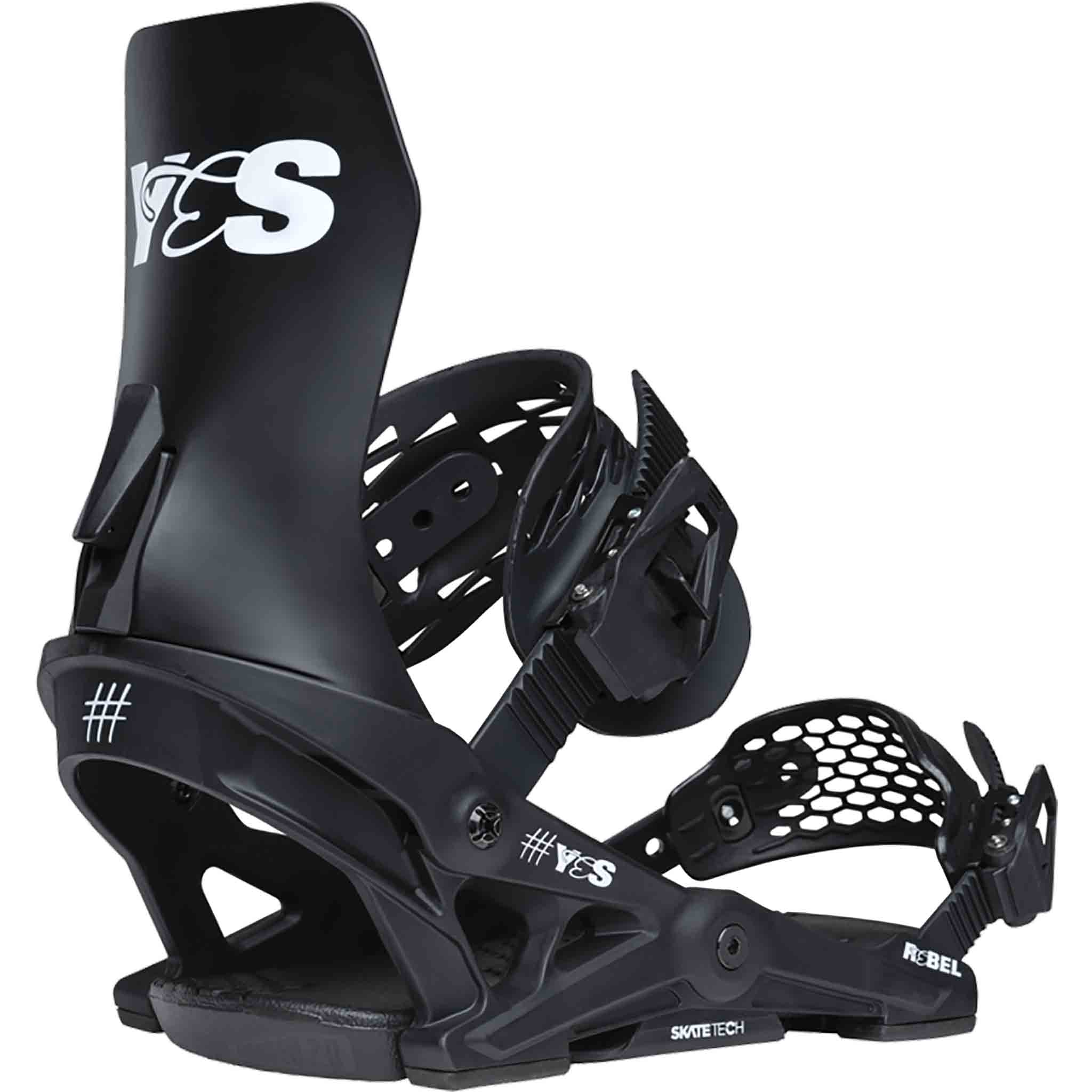 Yes Womens Rebel Snowboard Binding 2026 Pitch Black Women's Bindings