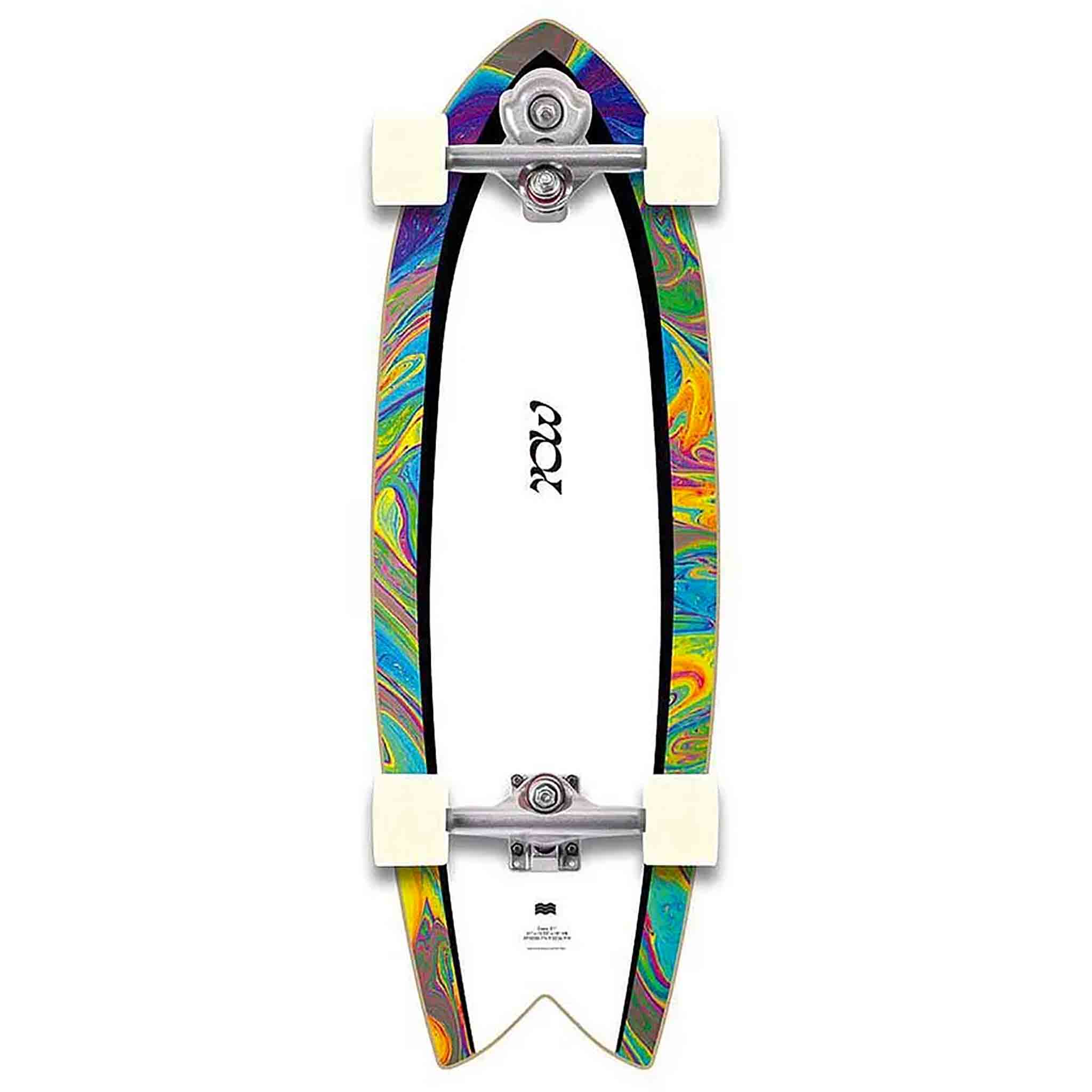 Yow Coxos 31" Power Surfing Series Surfskate Complete Tie Dye Longboard Complete