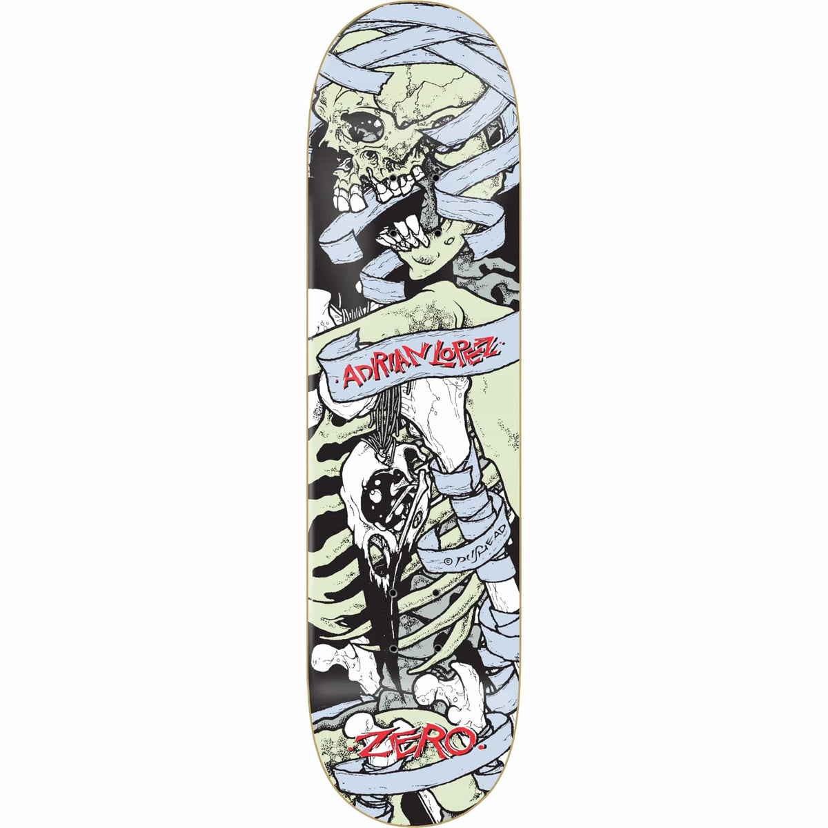 Zero Lopez Pushead 30 Year Reissue Skateboard Deck 8.25 Skateboard