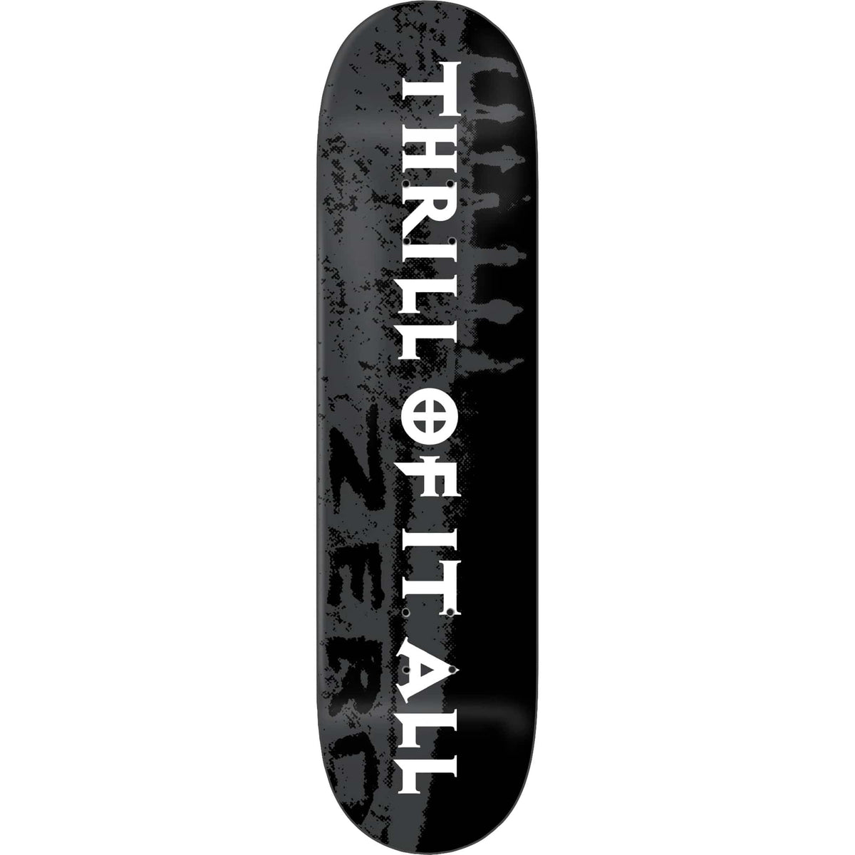 Zero Thrill Of It All 30 Year Reissue Skateboard Deck Black Dipped 8.5 Skateboard