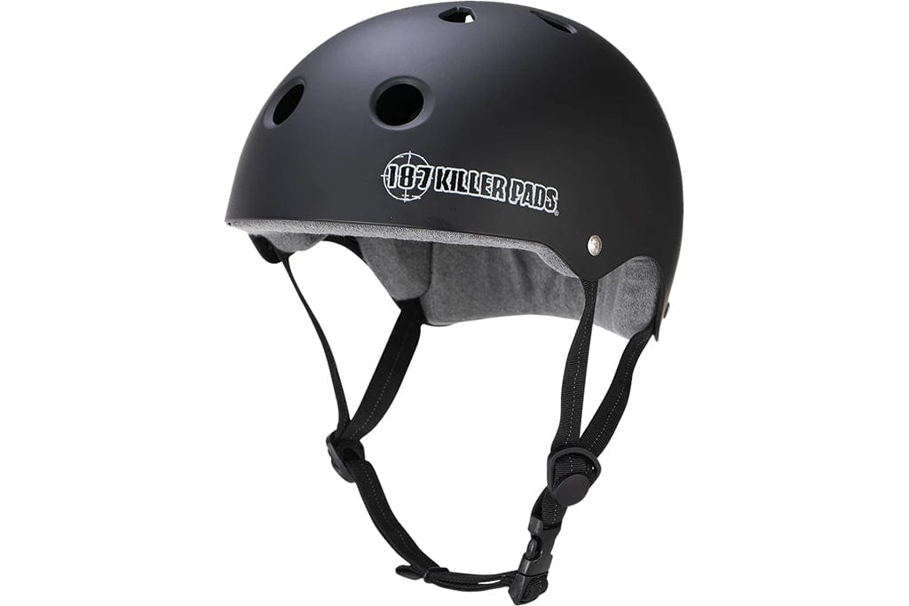 187 Pro Skate Helmet With Sweatsaver Black Skateboard Helmet