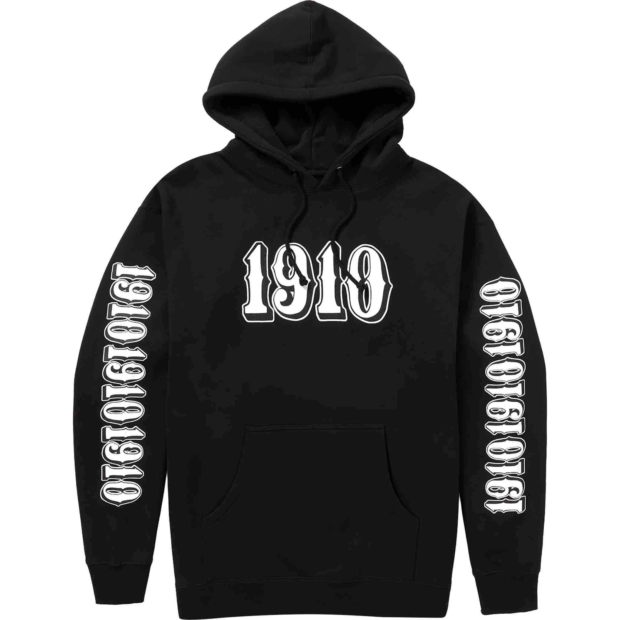 1910 OG Font Pullover Hoodie Black Sweatshirts