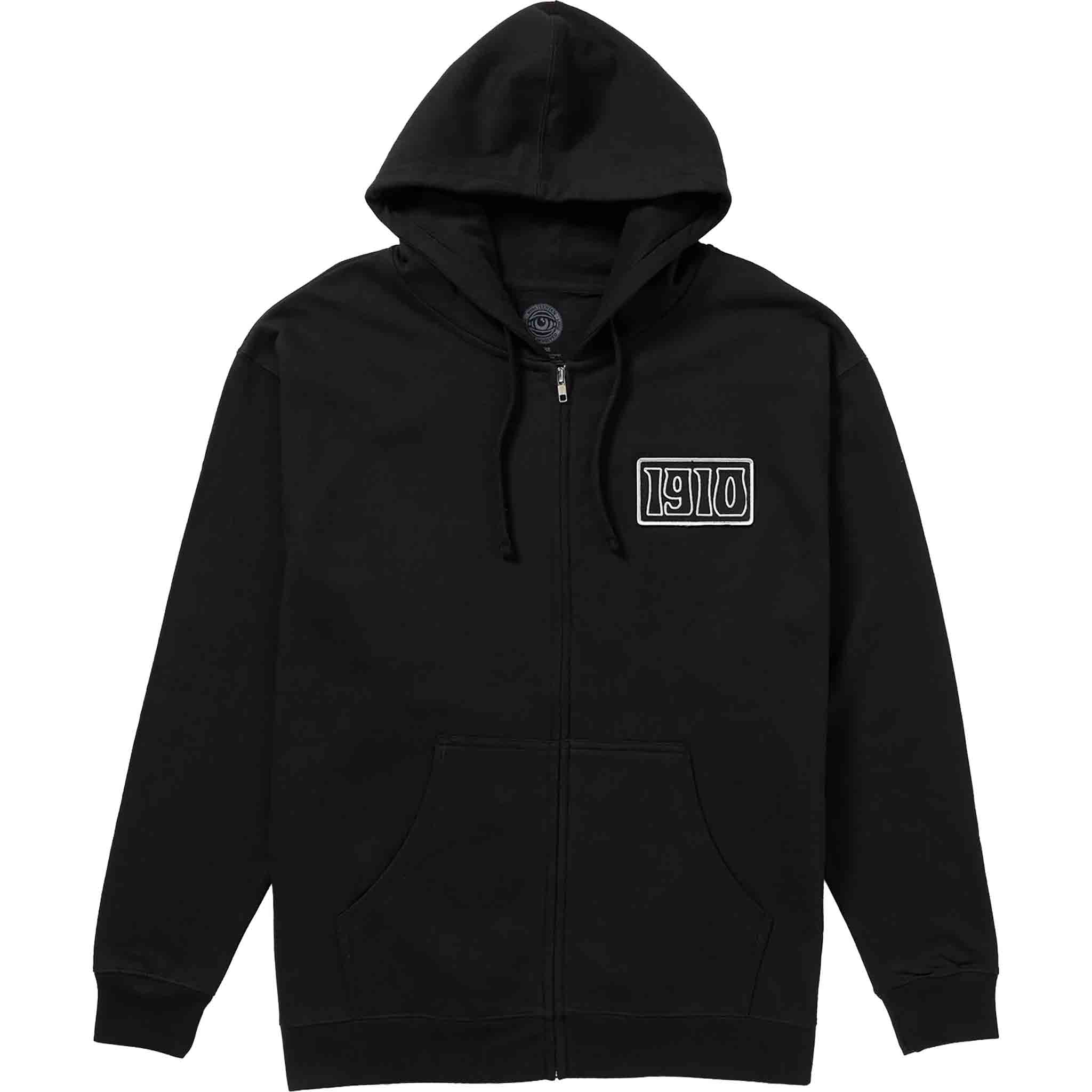 1910 Roberta Zip Up Black Sweatshirts