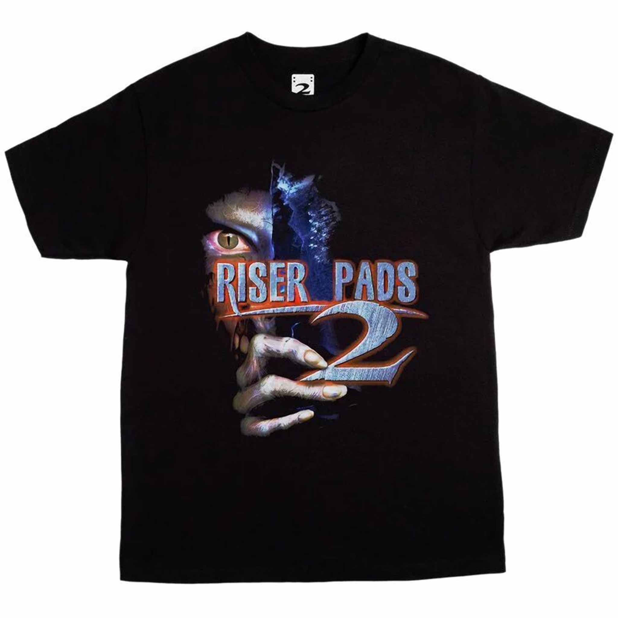 2 Riser Pads Evil Tee Black T Shirt